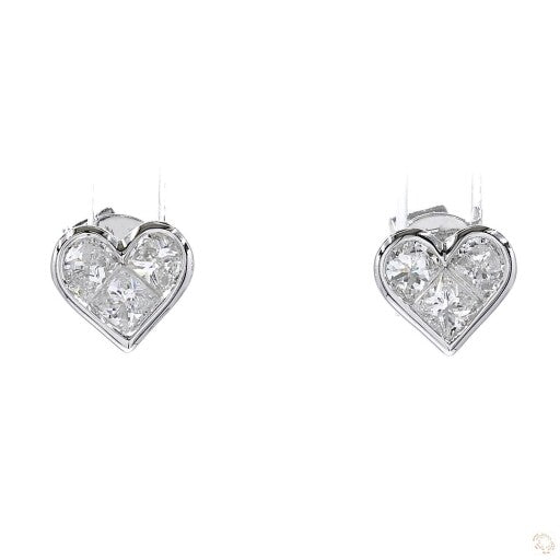 Heart Diamond Stud Earring (0.31 ct. tw.)