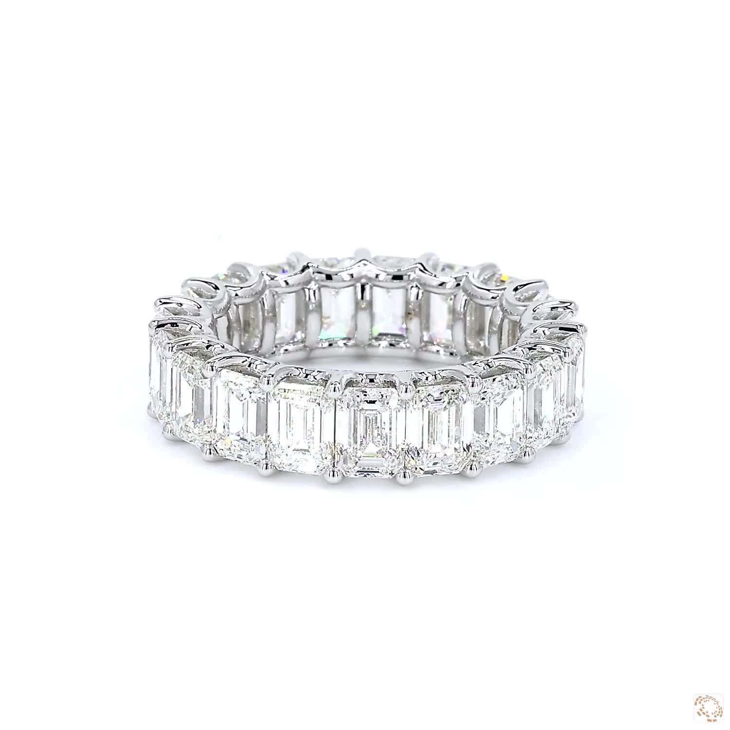 Emerald Diamond Eternity Ring (0.4ct per diamond)