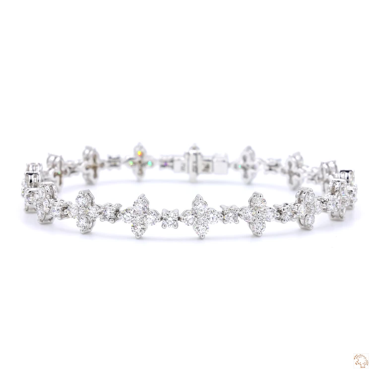 Flower Diamond Tennis Bracelet (4.35 ct tw.)