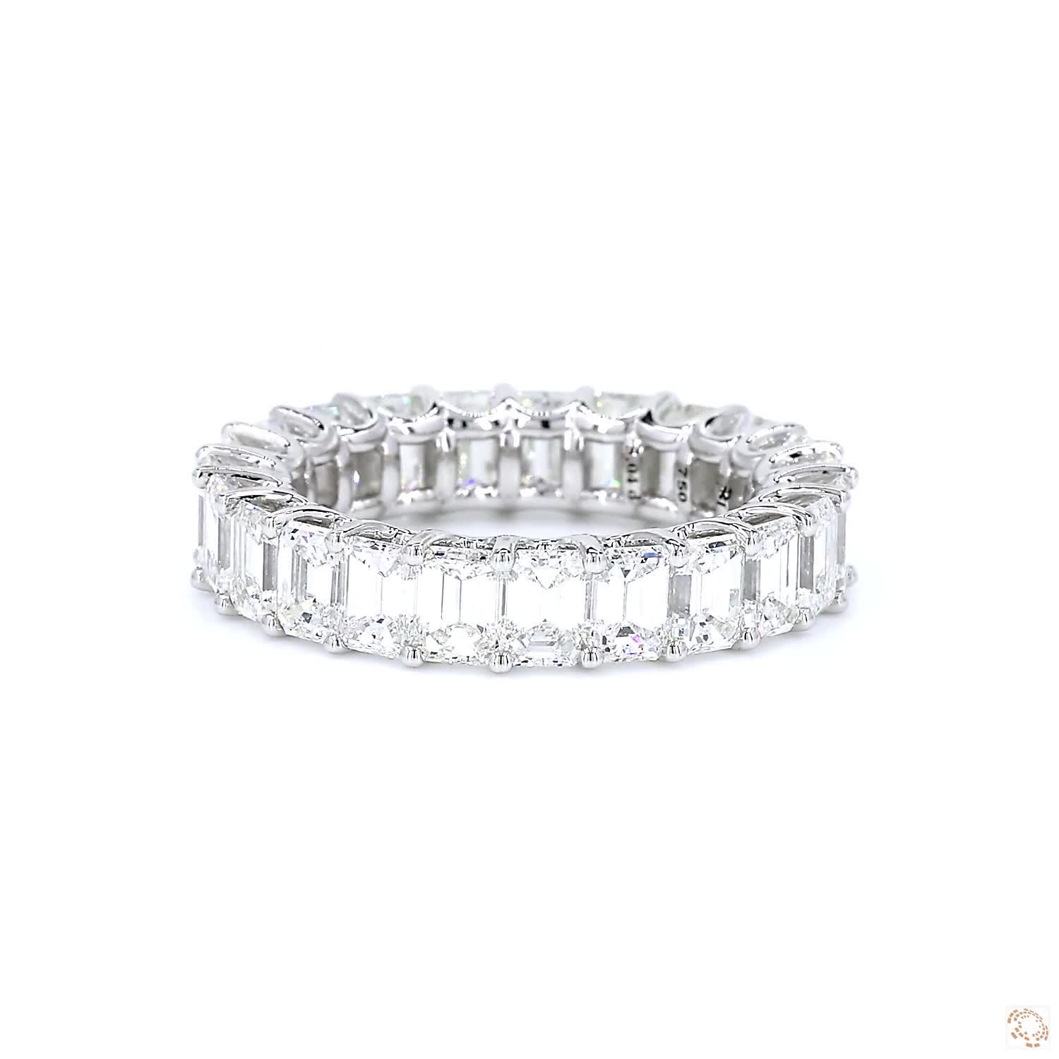 Emerald Diamond Eternity Ring (0.2ct per diamond)