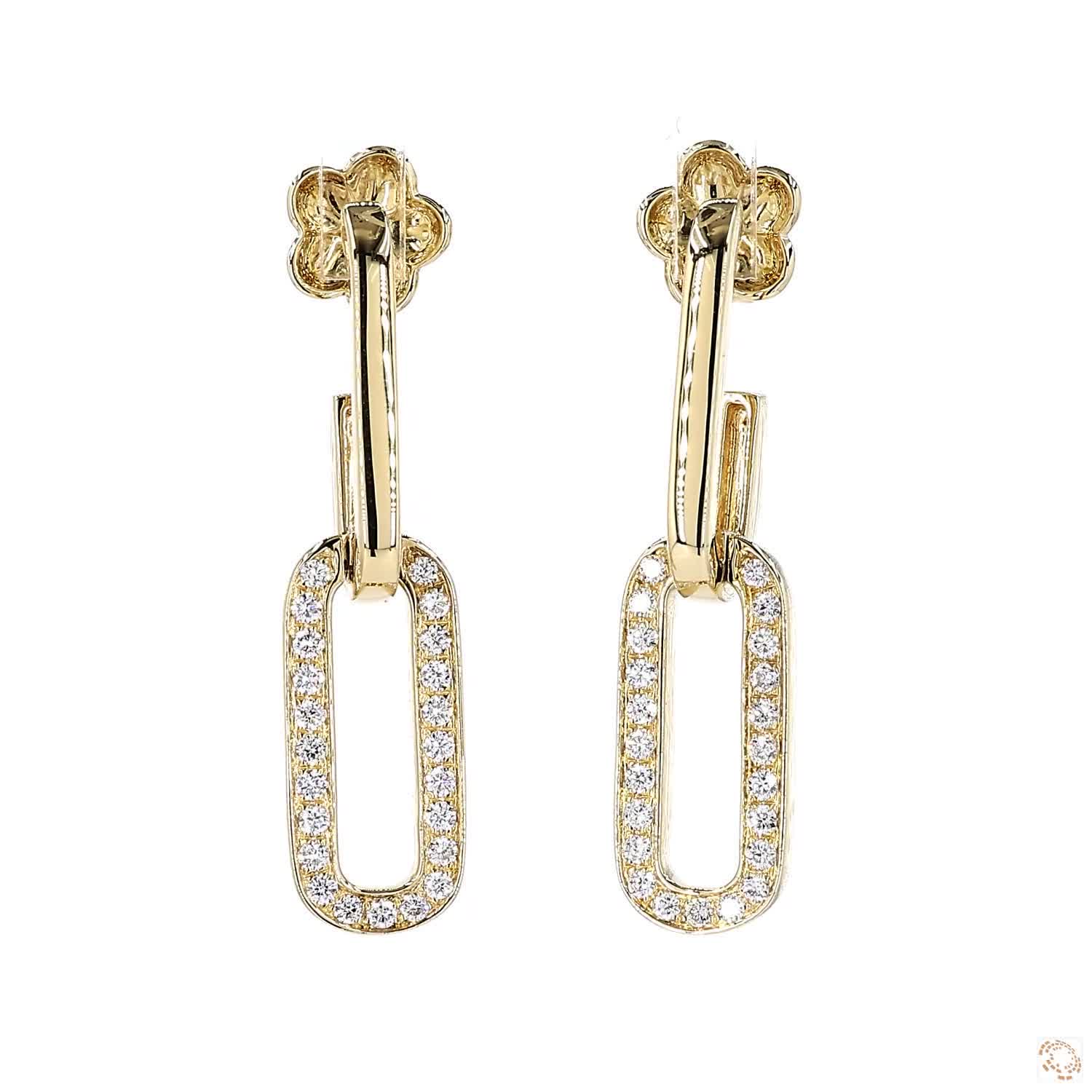 Diamond Chain Dangling Earrings (0.45 ct. tw.)