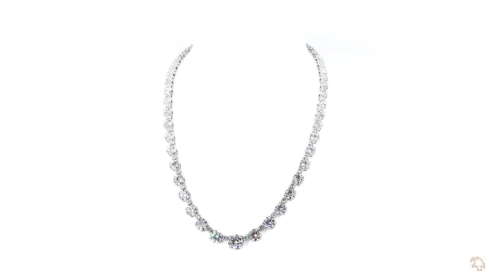 Riviera Diamond Tennis Necklace