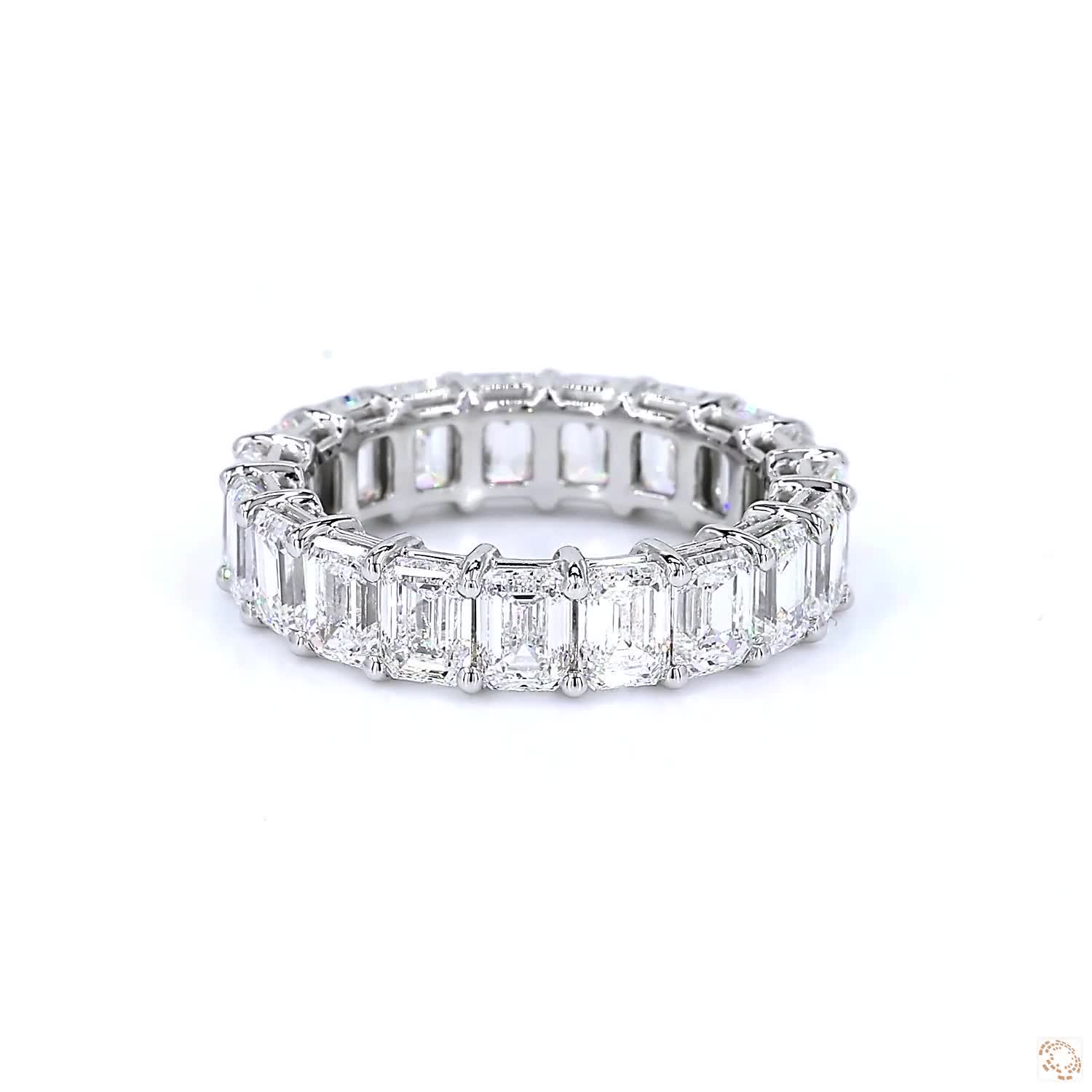 Emerald Diamond Eternity Ring (0.3ct per diamond)