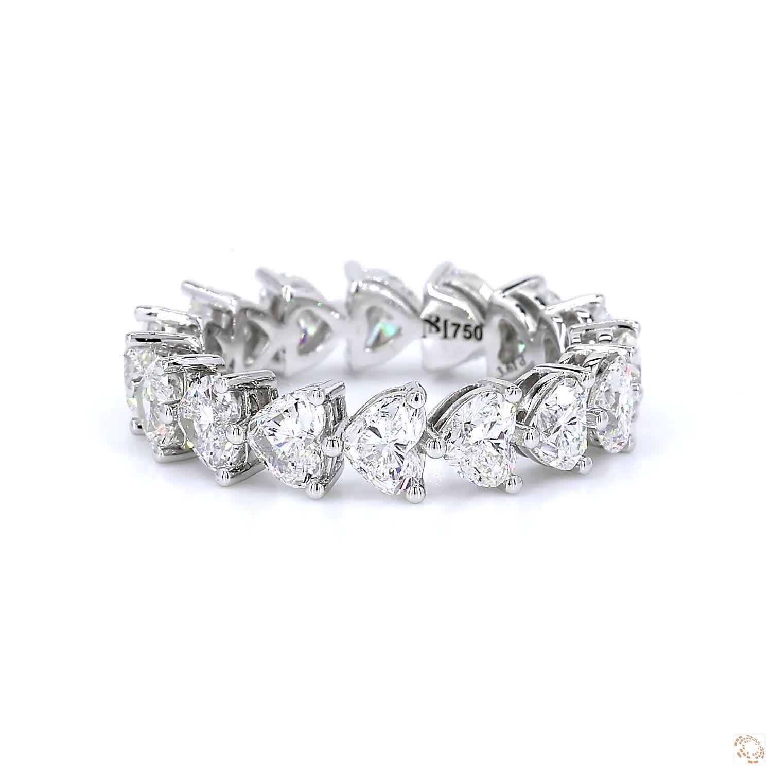 Heart Diamond Eternity Ring (0.25ct per diamond)