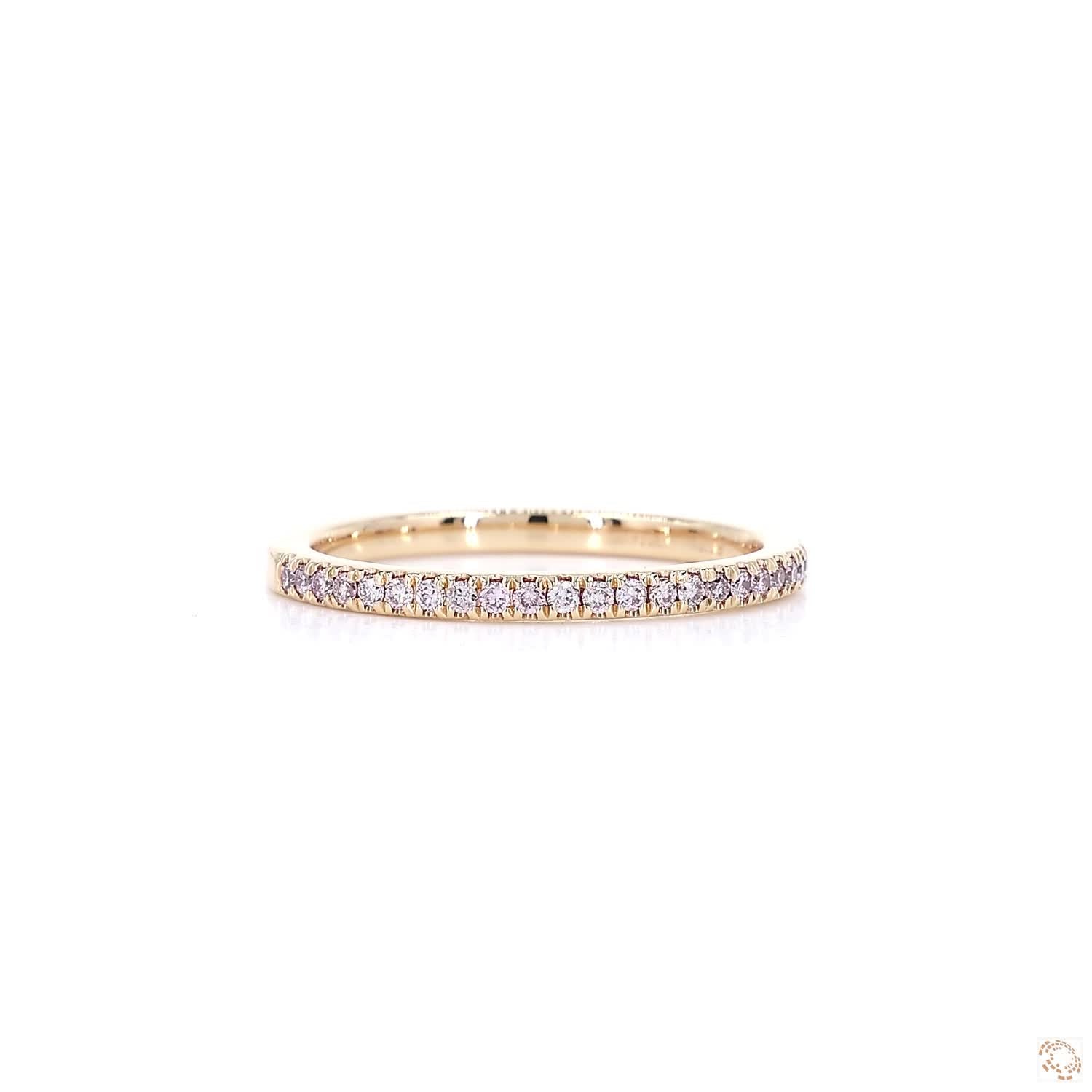 Argyle Pink Diamond Half Eternity Ring
