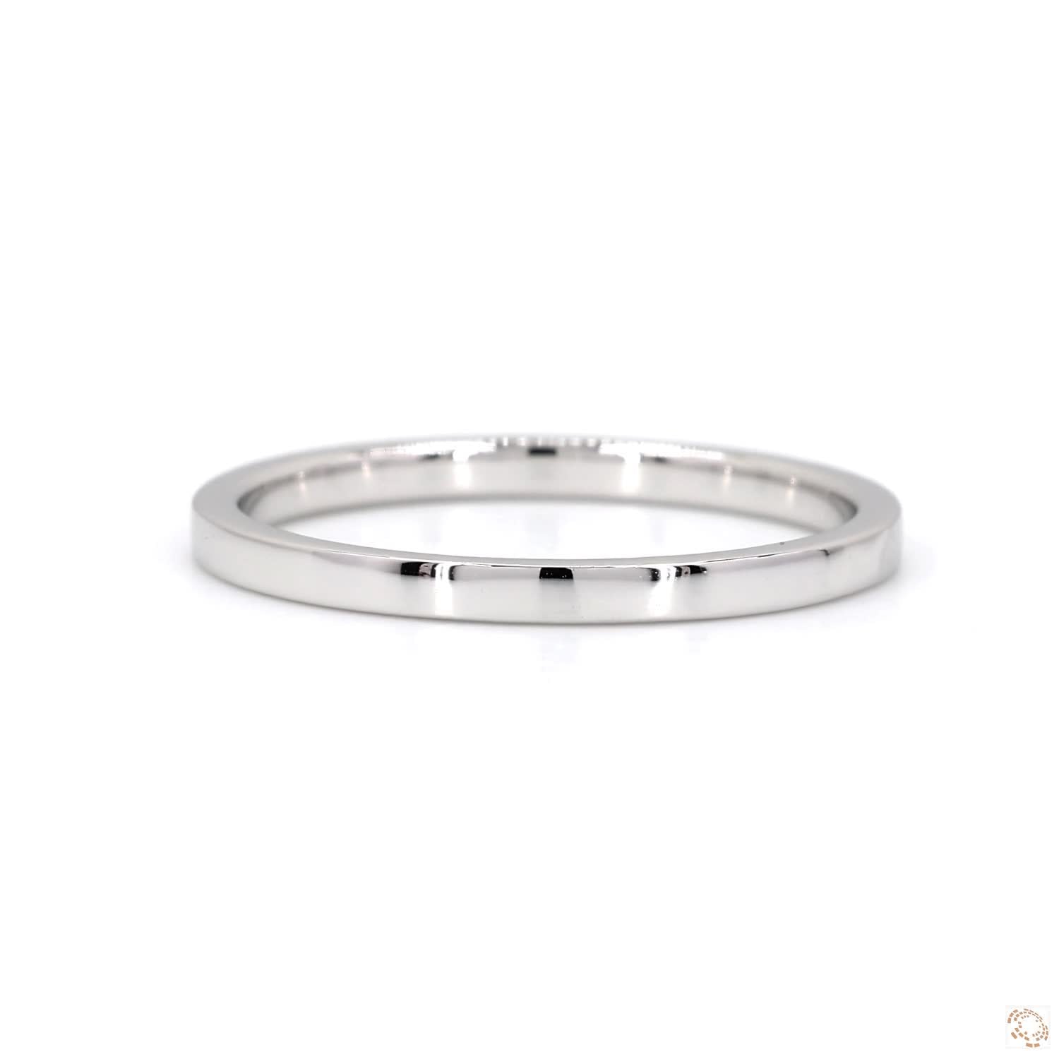 Women'Polished Straight Engagement Band (1.8mm)