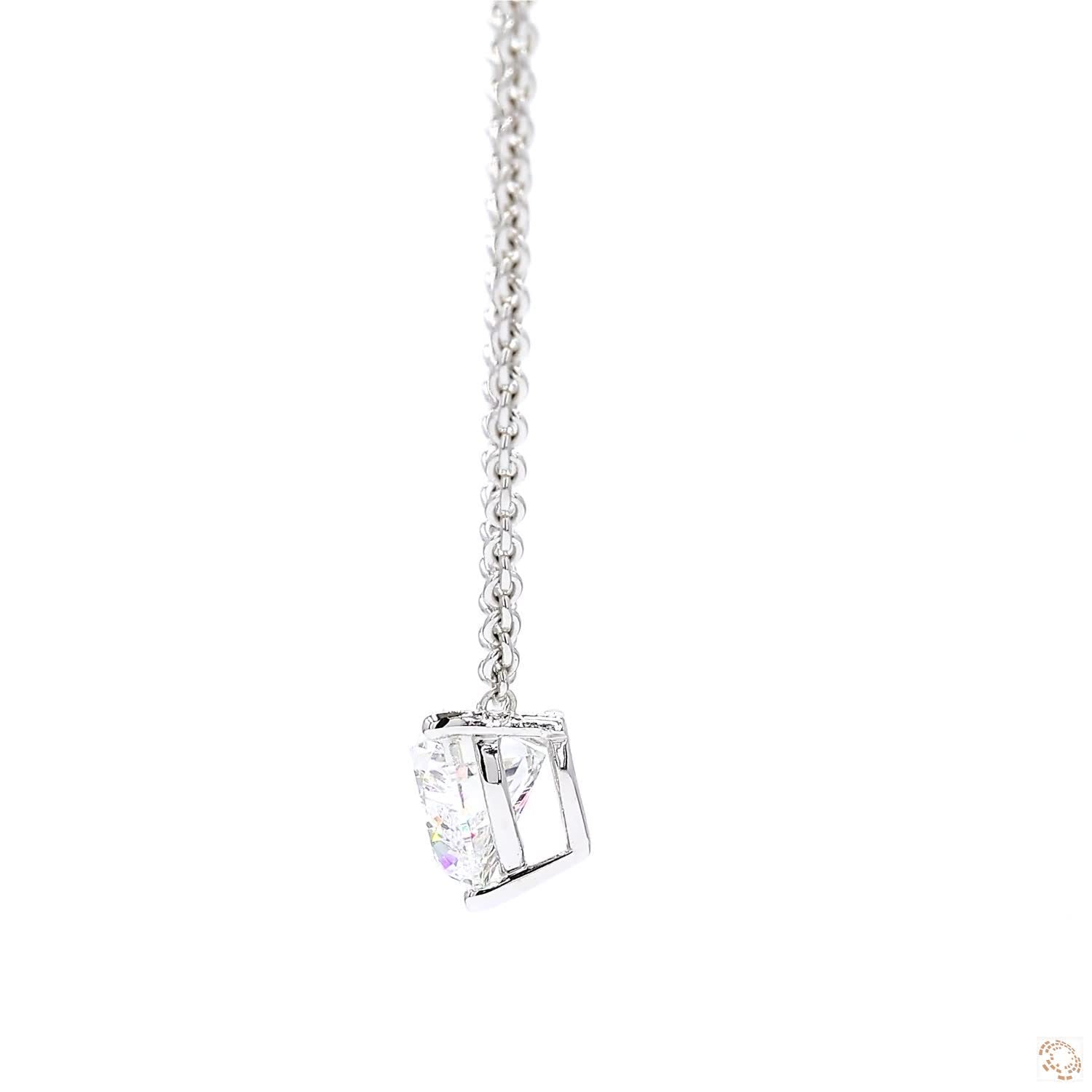 Solitaire Heart Diamond Pendant (2.02 ct)