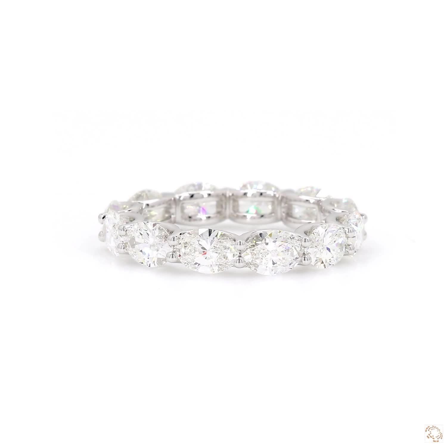 East-West Oval Diamond Eternity Ring (0.3ct per diamond)