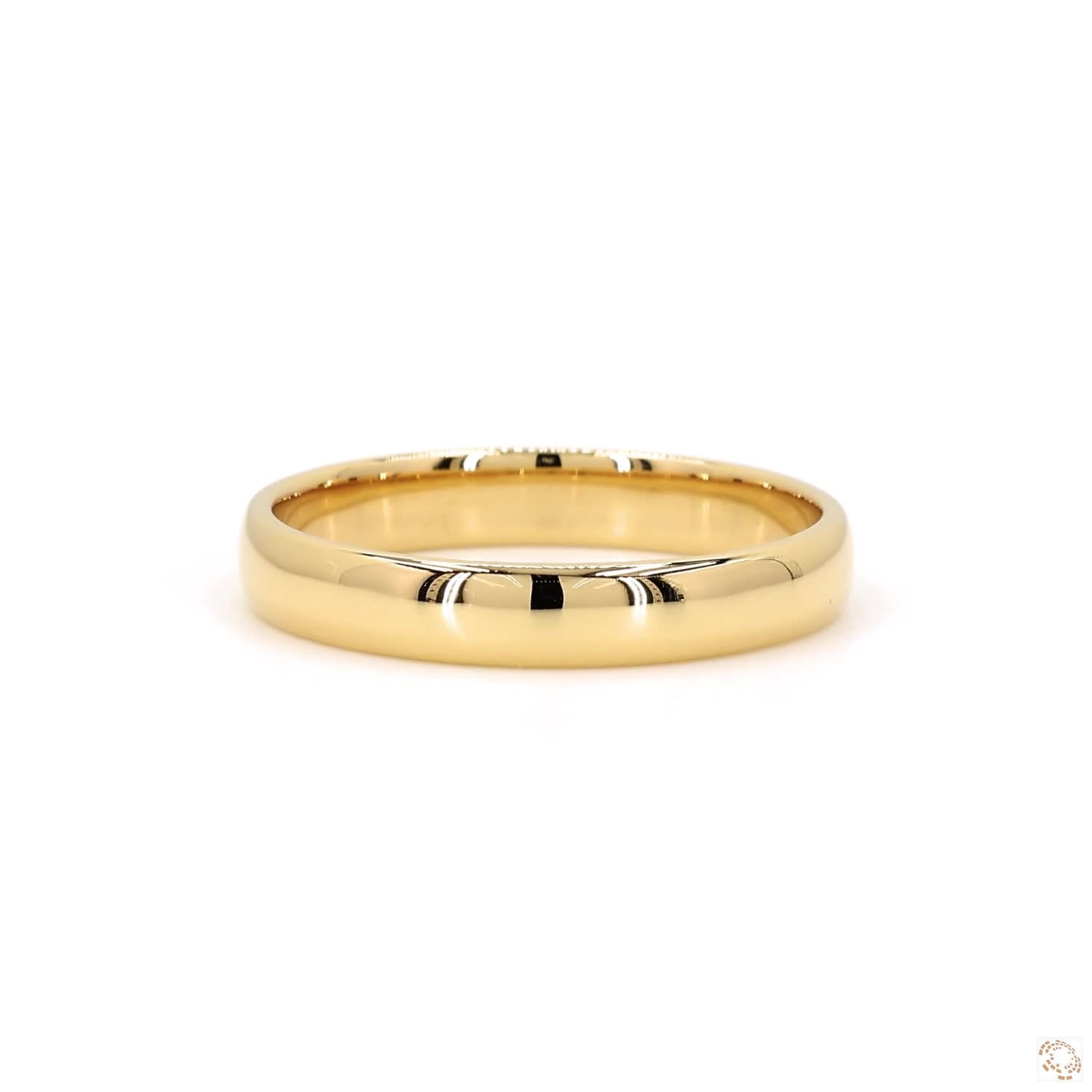 Men's Comfort Fit Polished Engagement Band (4mm)