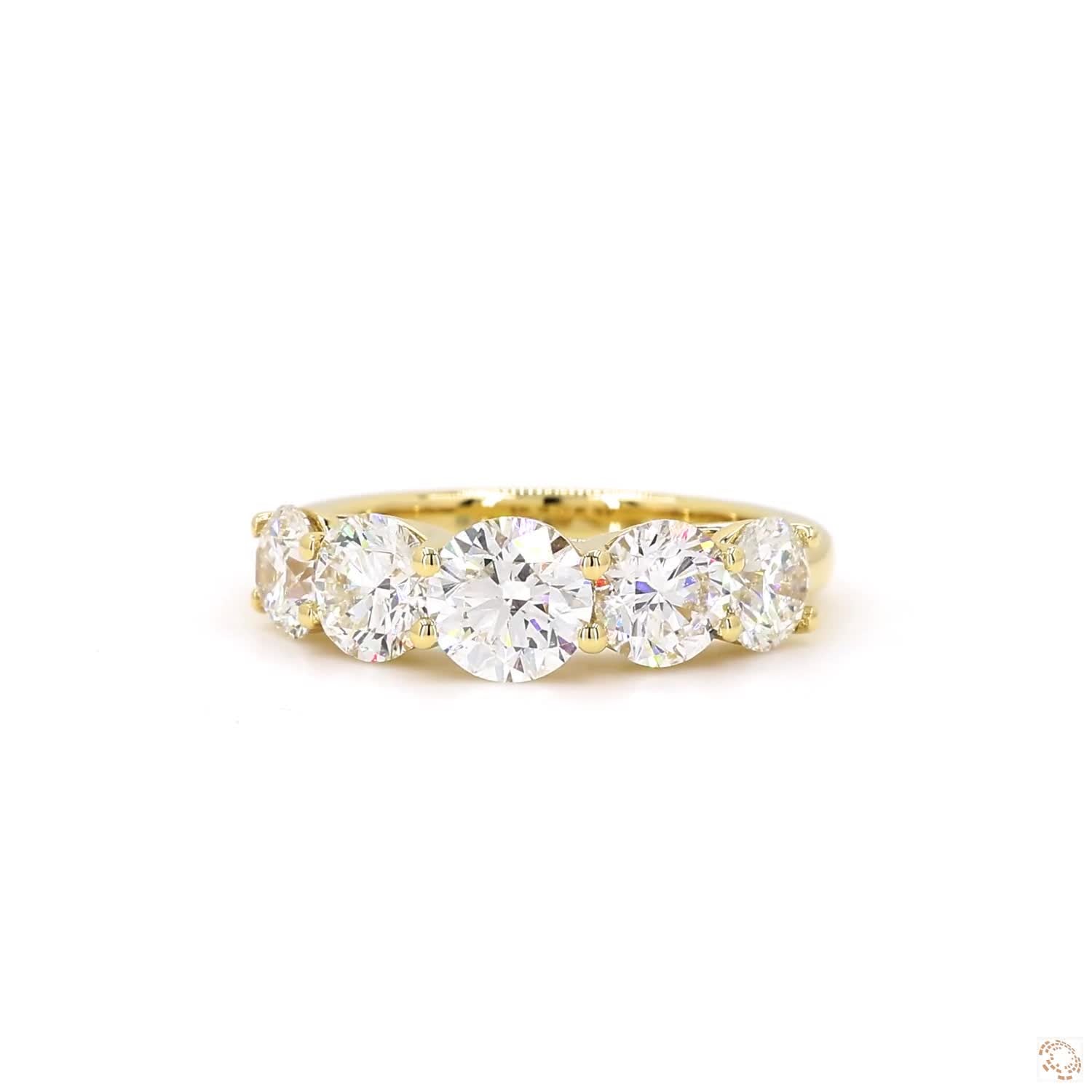 Round Diamond Half Eternity Ring (2.51ct)