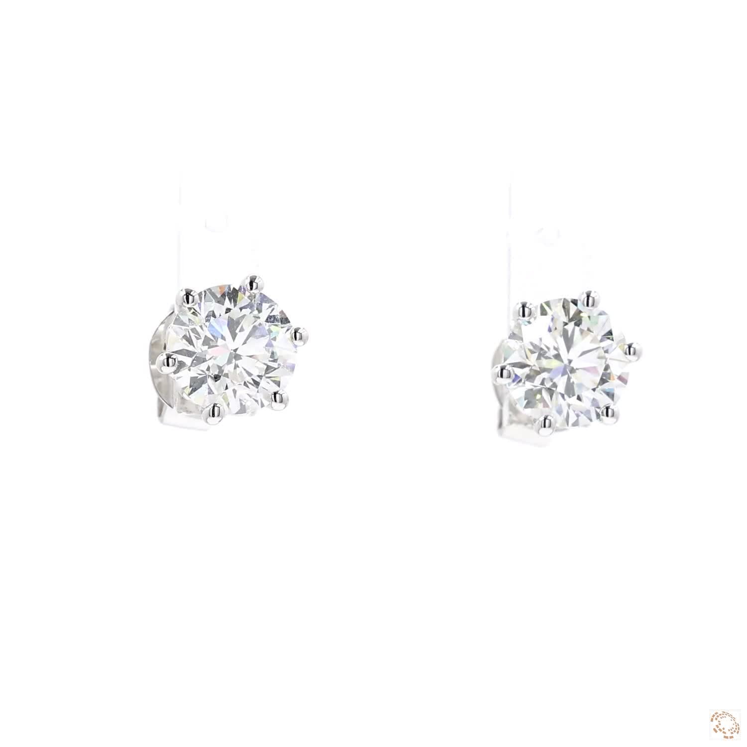 6-Prong Diamond Stud Earrings (0.80 ct. per diamond)