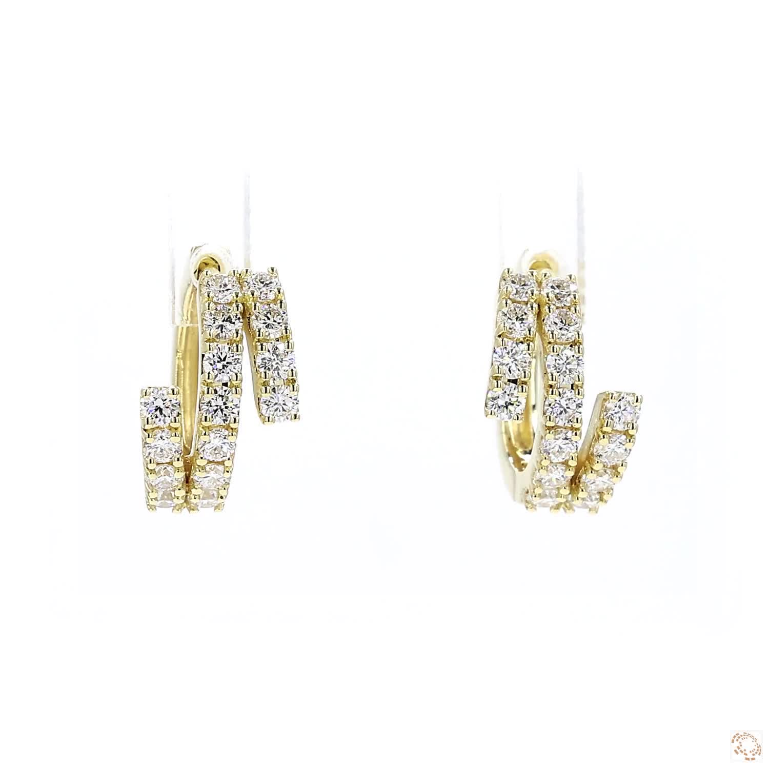 Diamond Pave Huggies Earrings (0.6 ct. tw.)