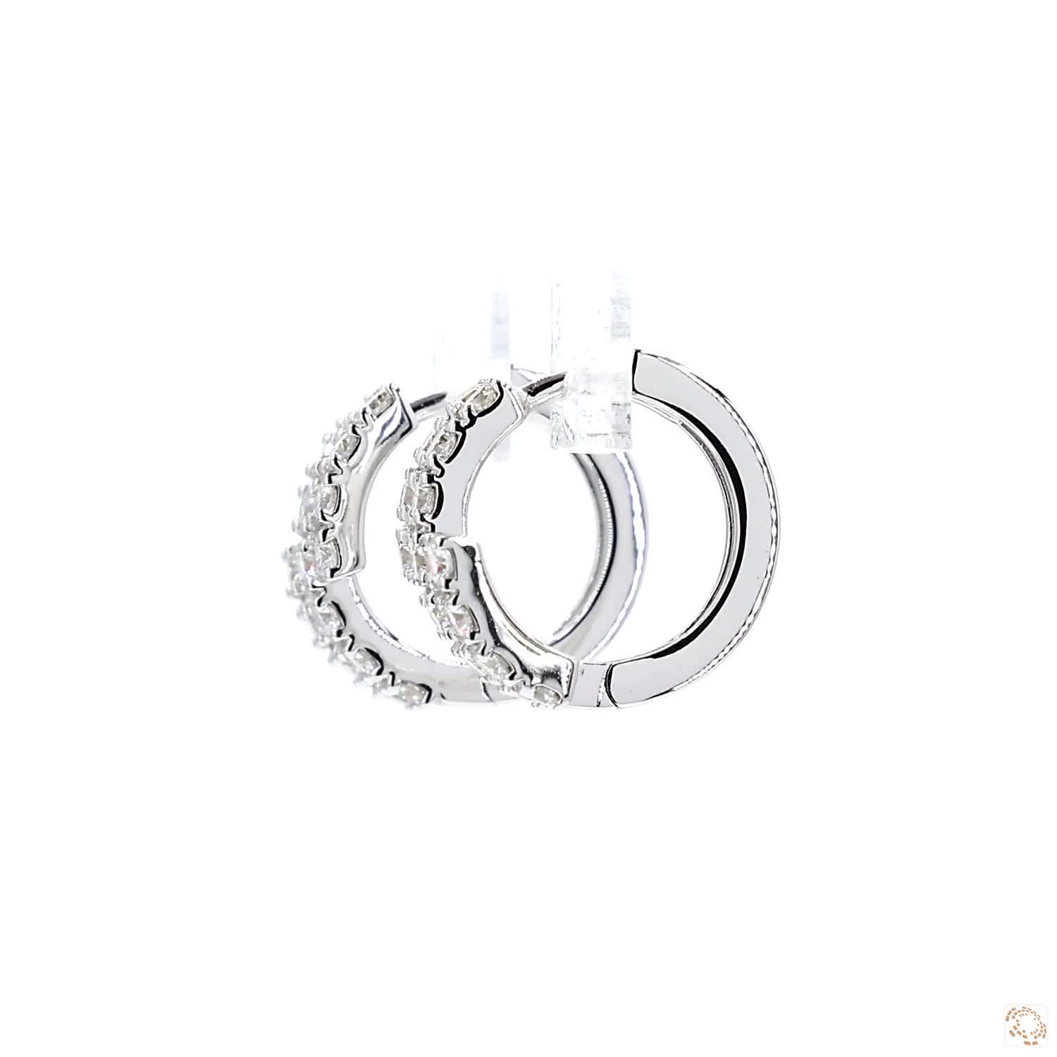 Diamond Pave Huggies Earrings (0.6 ct. tw.)