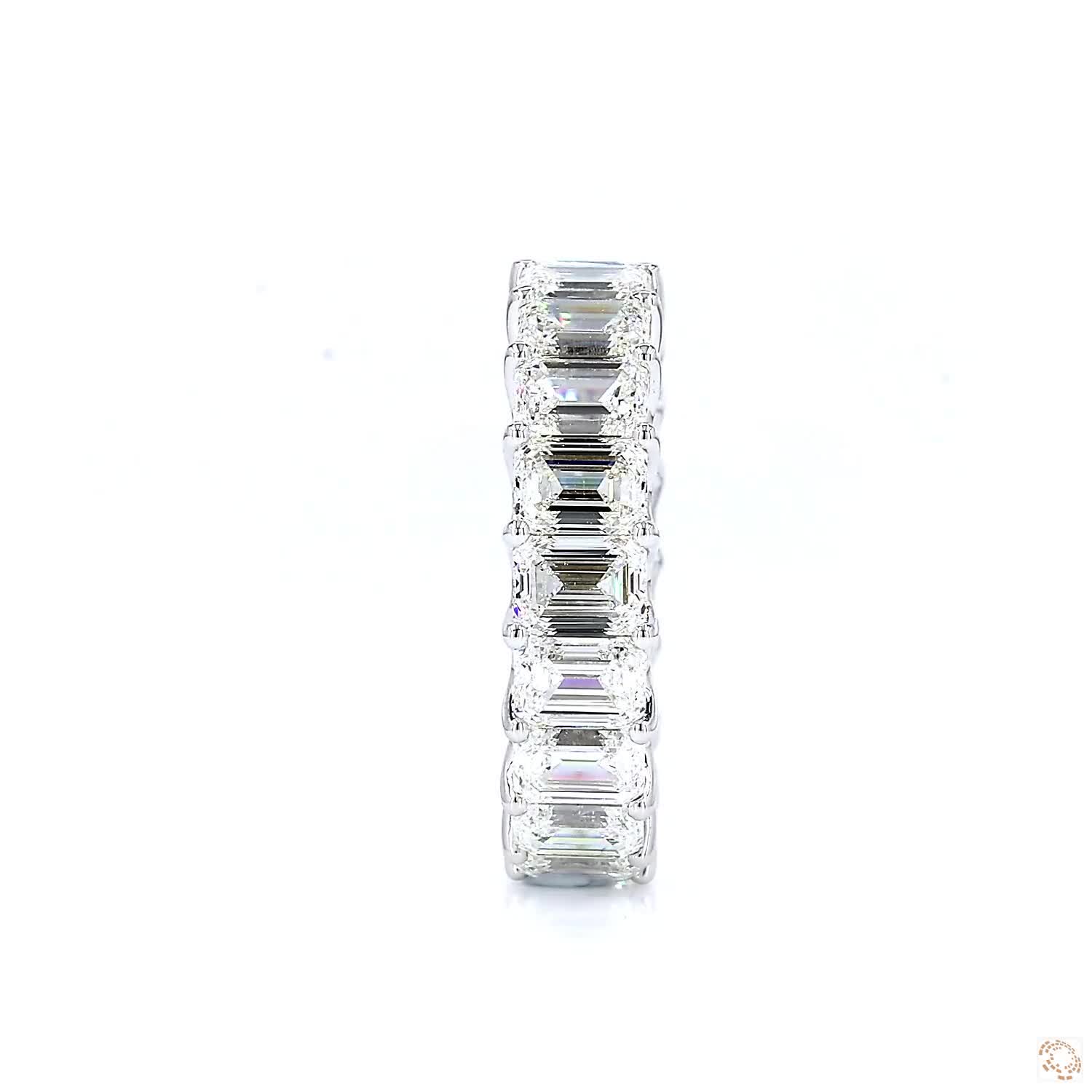 Emerald Diamond Eternity Ring (0.4ct per diamond)