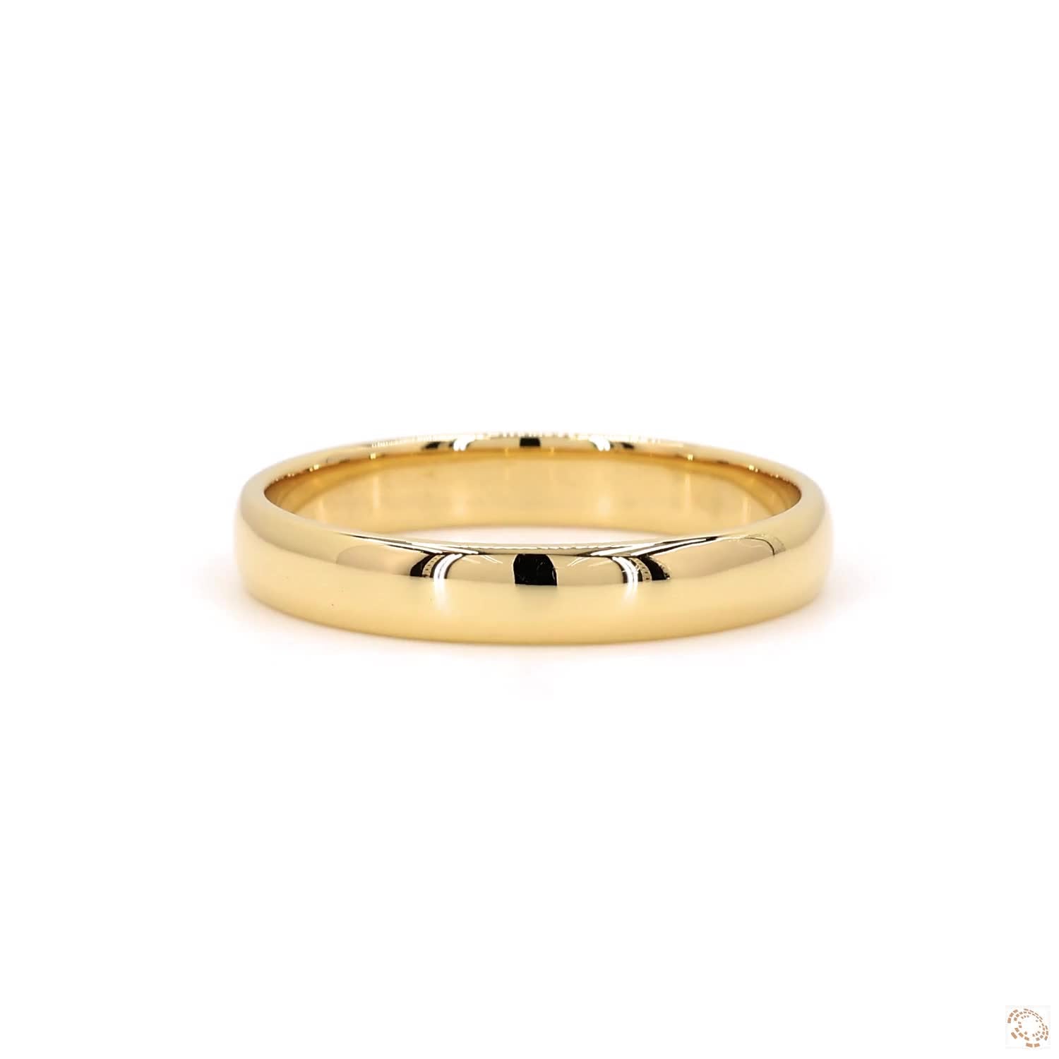 Men's Comfort Fit Polished Engagement Band (4mm)