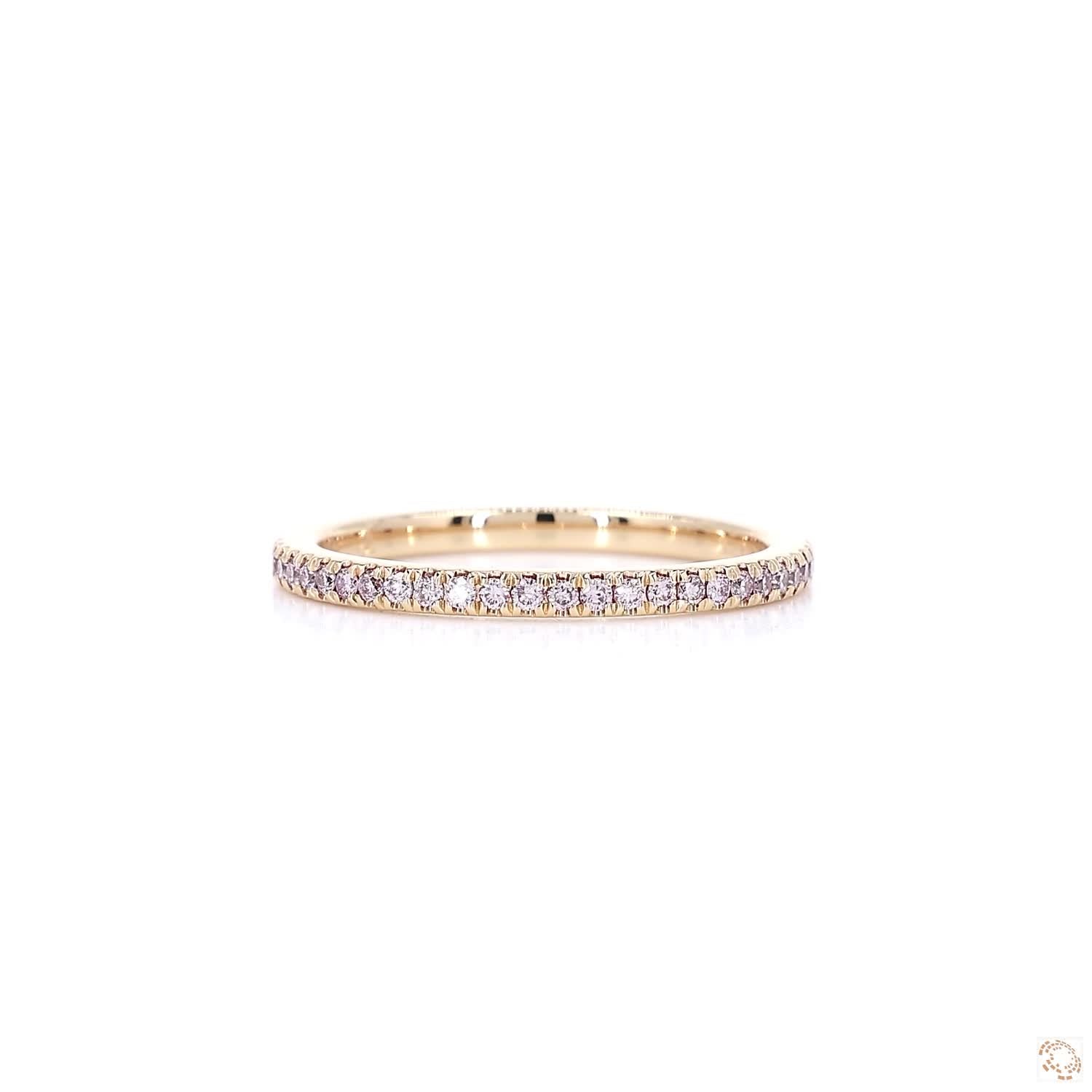 Argyle Pink Diamond Half Eternity Ring