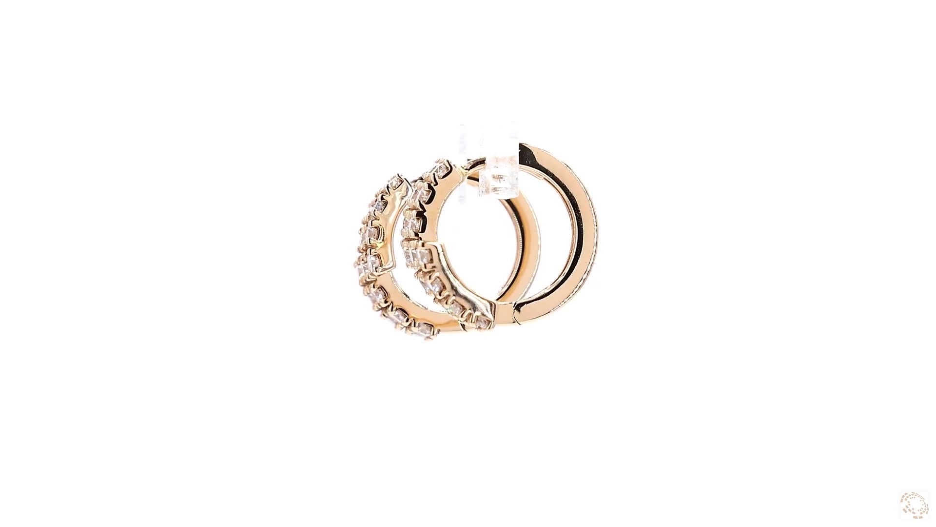 Diamond Pave Huggies Earrings (0.6 ct. tw.)