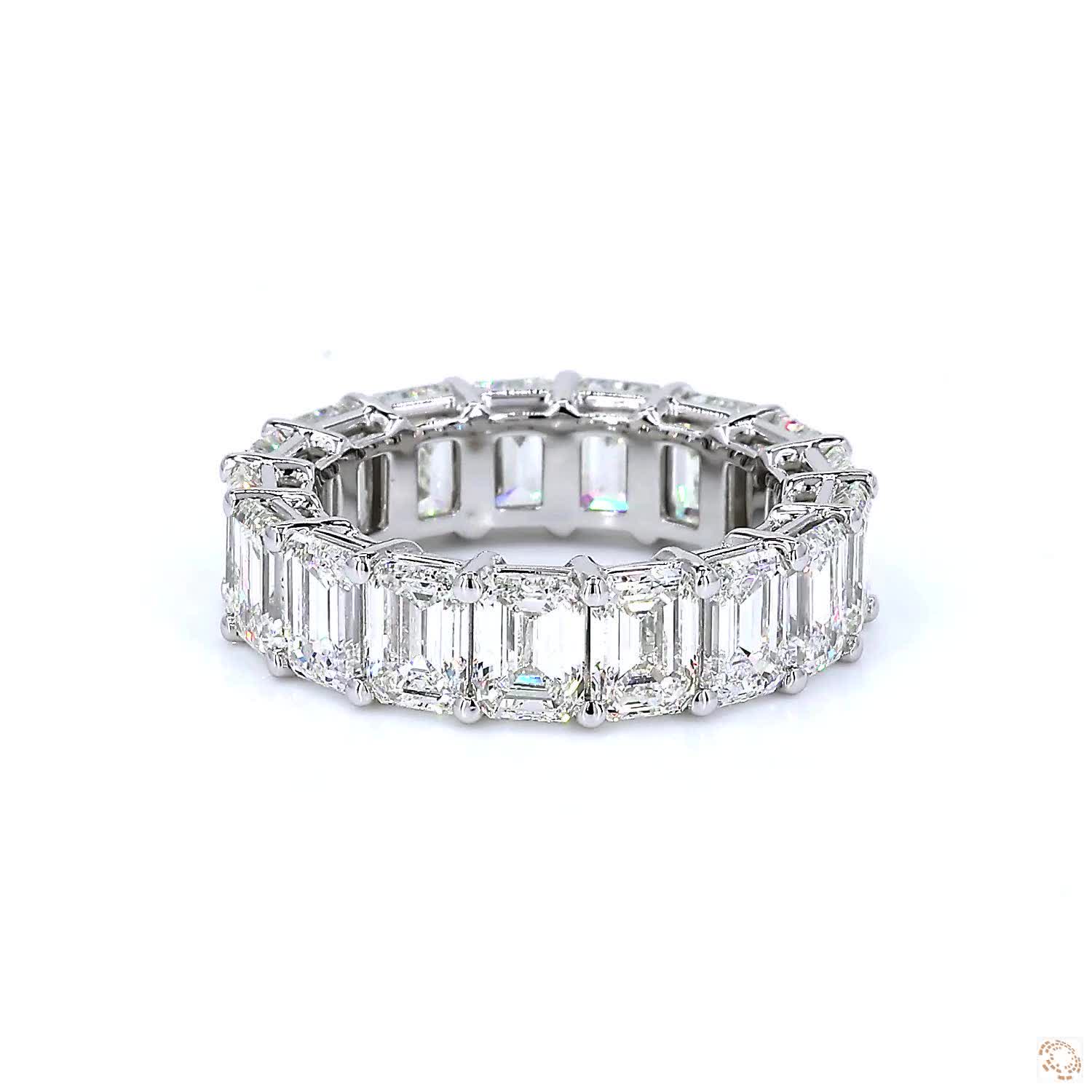 Emerald Diamond Eternity Ring (0.5ct per diamond)