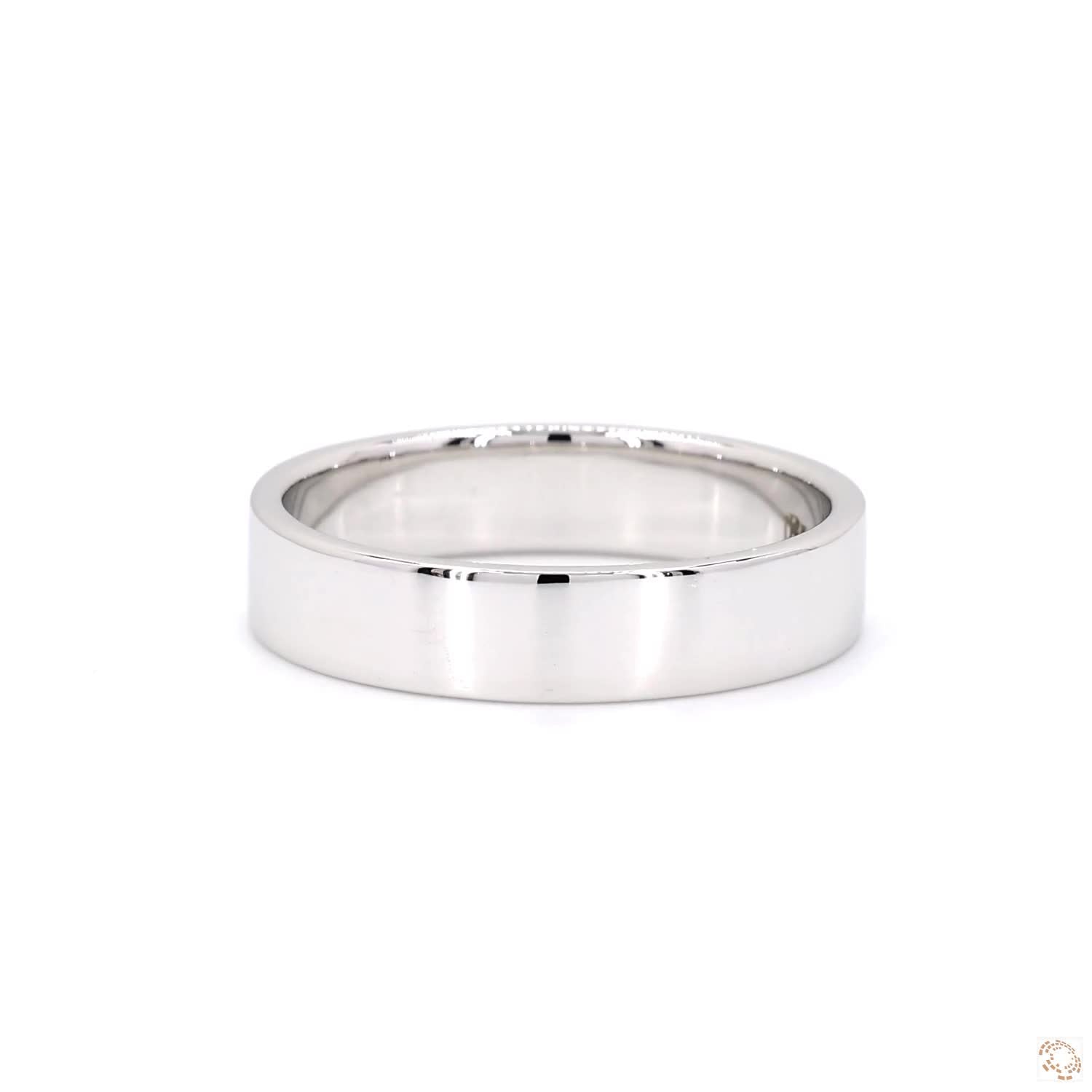 Men's Straight Polished Engagement Band (5mm)