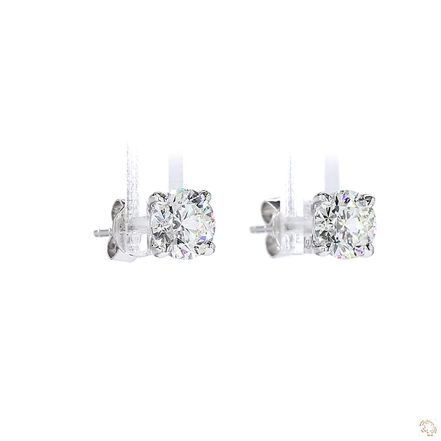 4-Prong Diamond Stud Earrings (0.90 ct. per diamond)