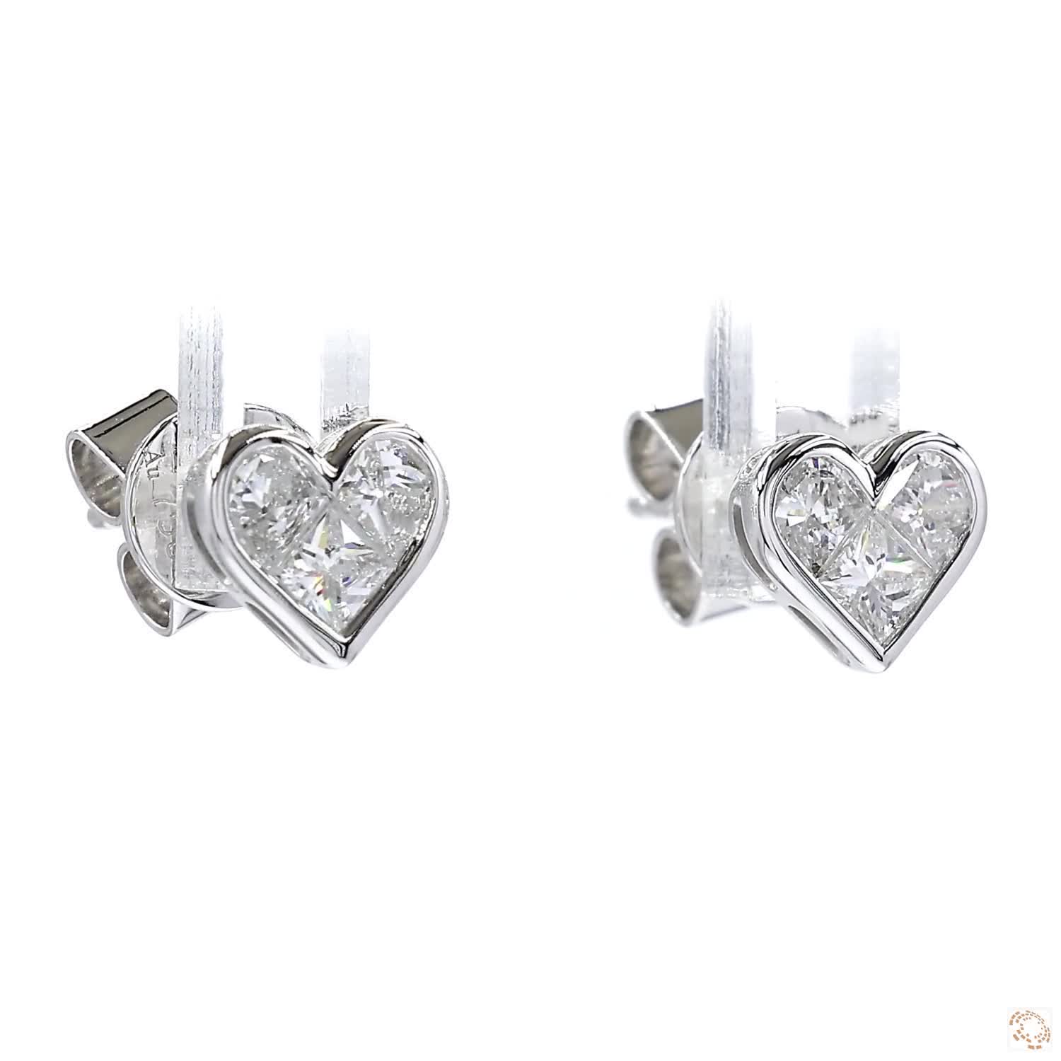 Heart Diamond Stud Earring (0.31 ct. tw.)