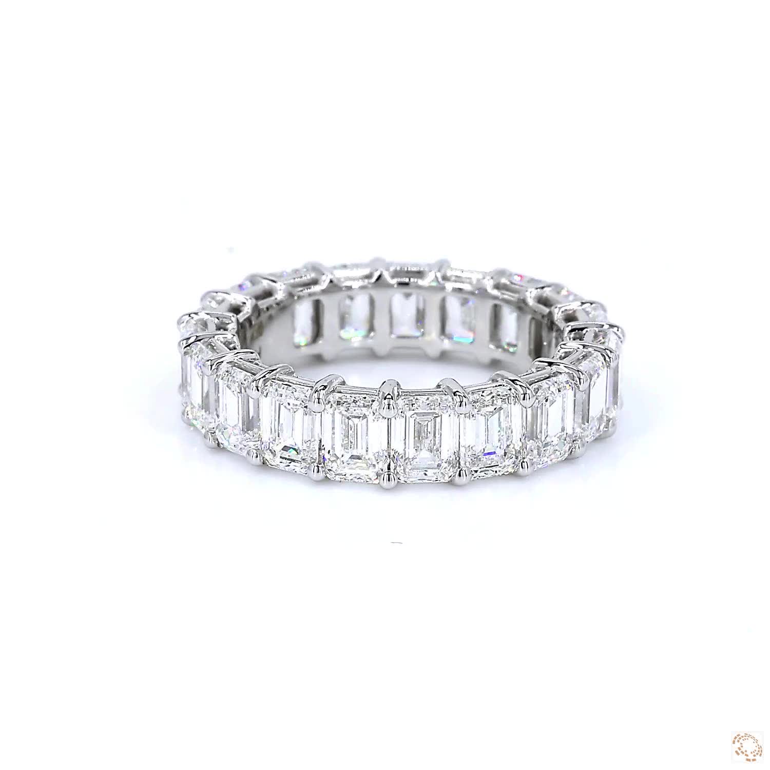 Emerald Diamond Eternity Ring (0.3ct per diamond)