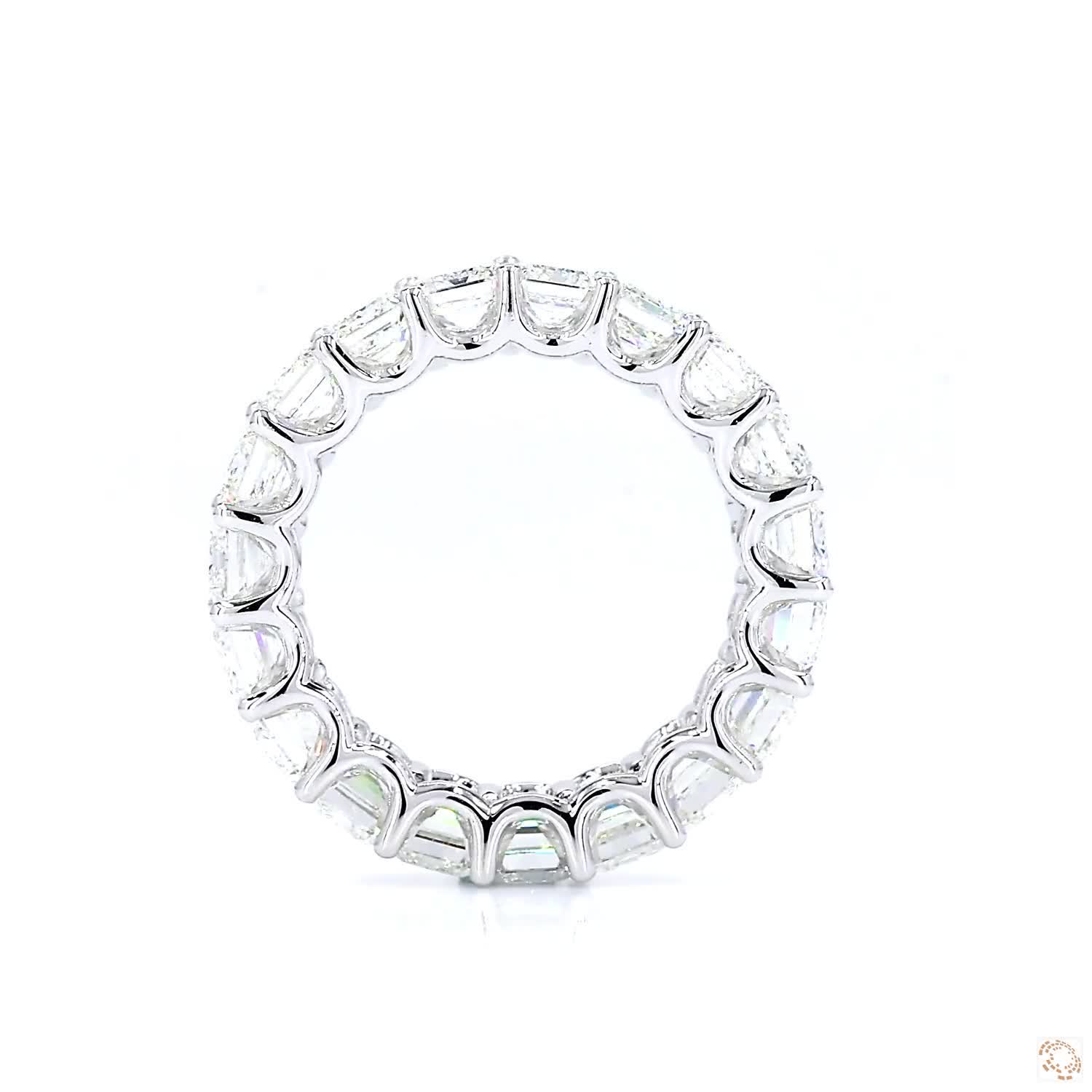 Emerald Diamond Eternity Ring (0.4ct per diamond)