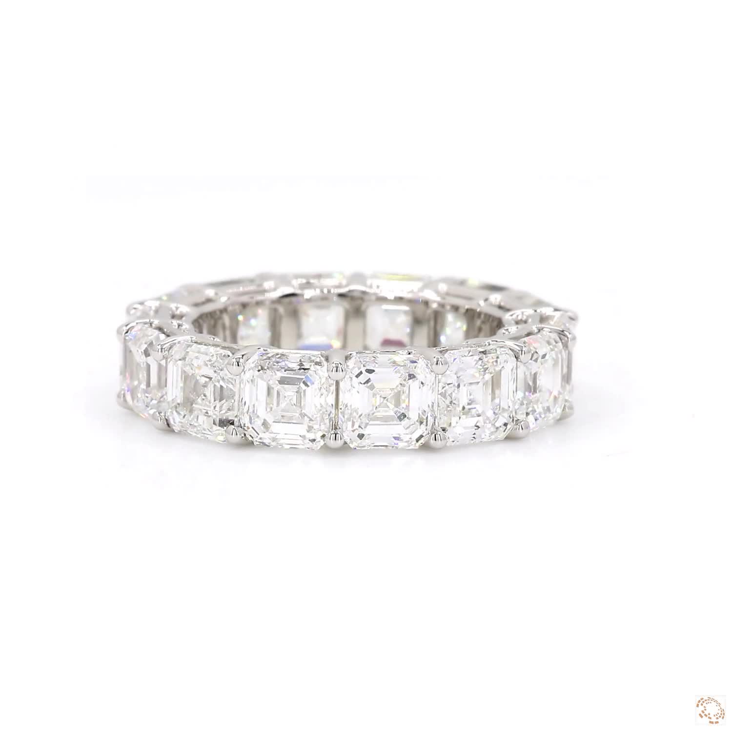 Asscher Diamond Eternity Ring (0.7ct per diamond)
