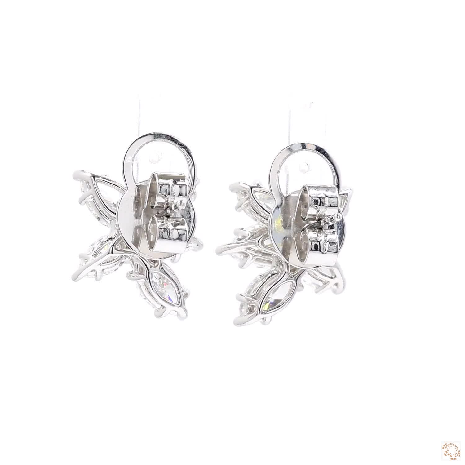 Diamond Cluster Stud Earrings (4.66 ct. tw.)