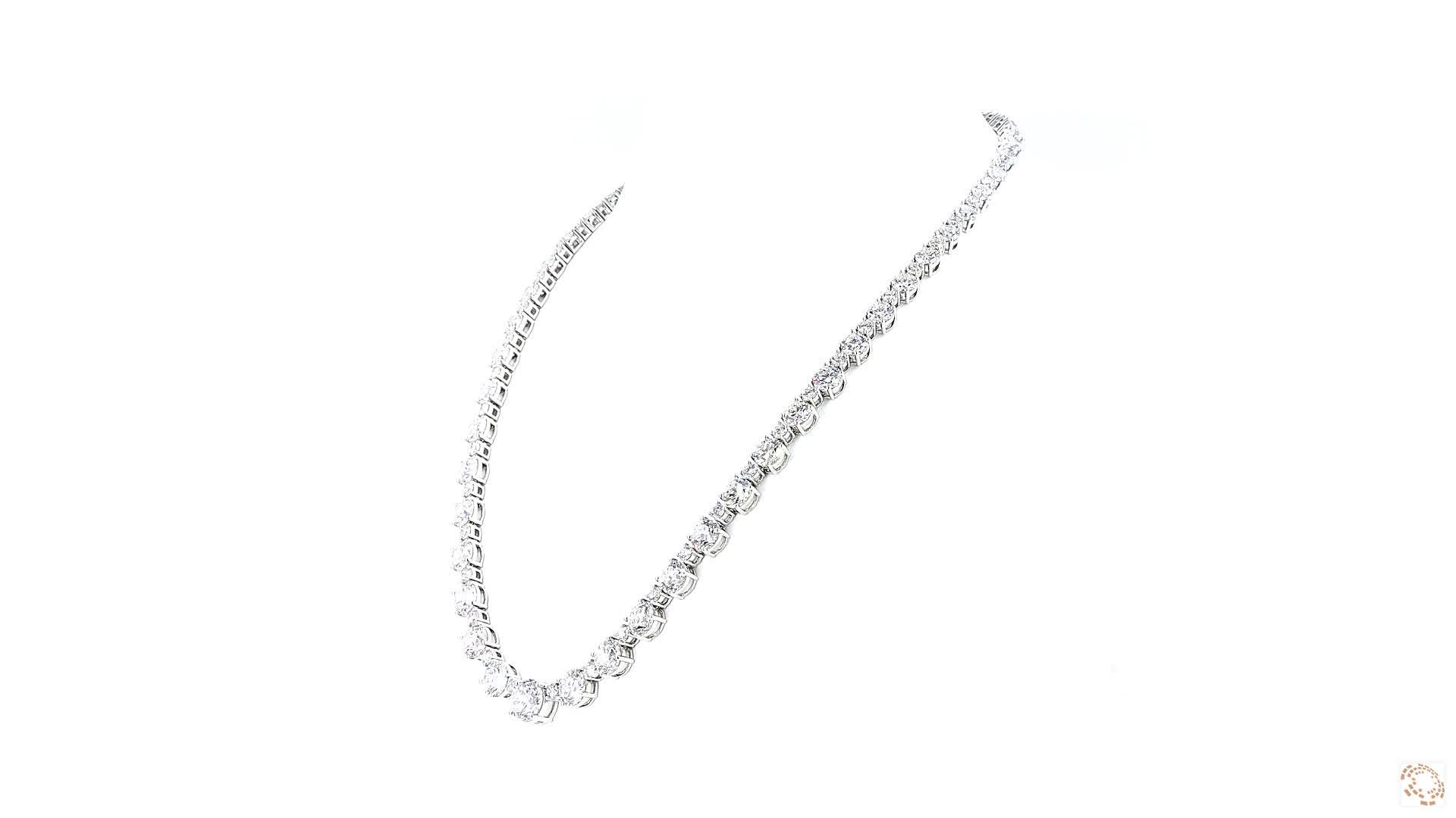 Riviera Diamond Tennis Necklace