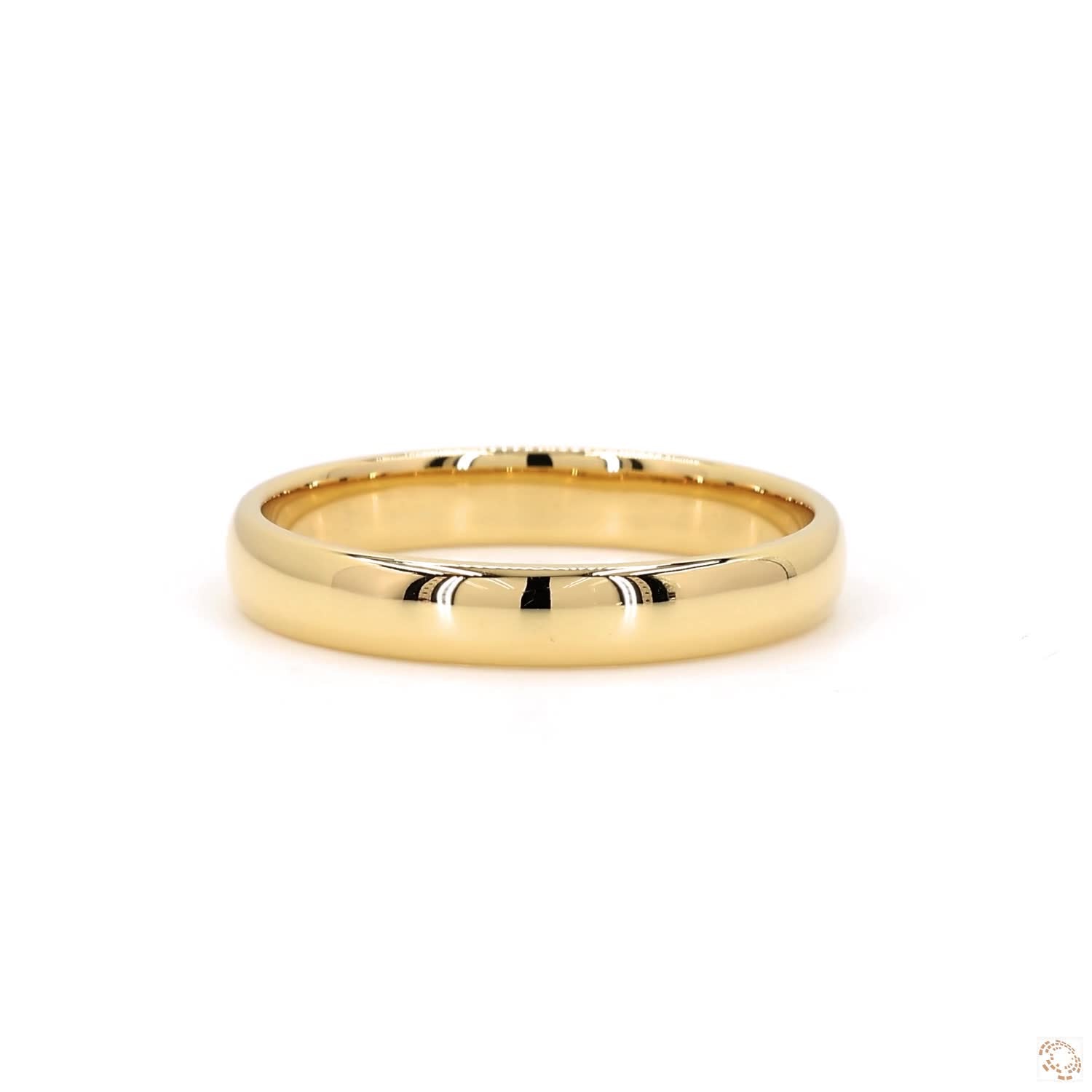 Men's Comfort Fit Polished Engagement Band (4mm)