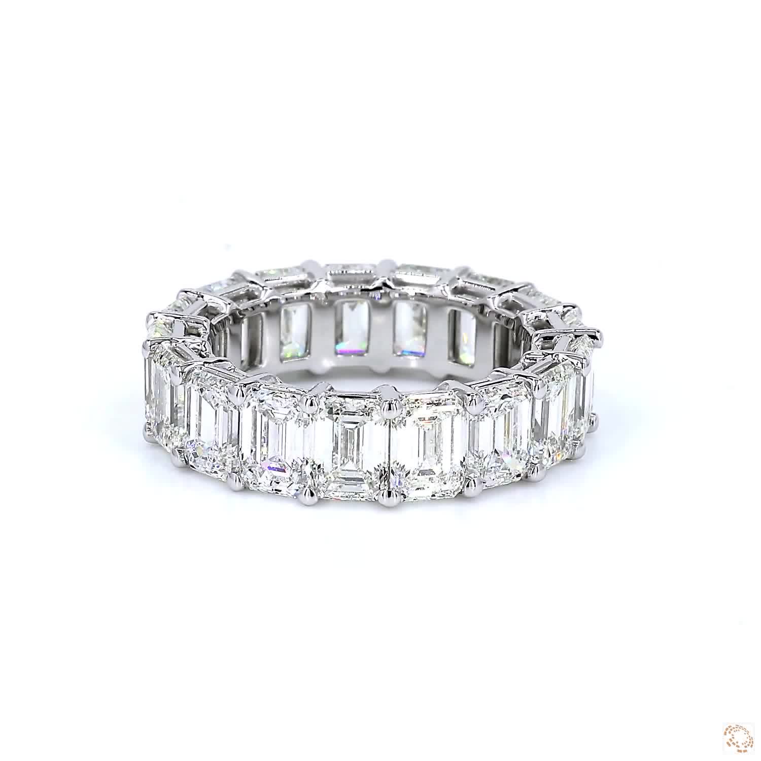 Emerald Diamond Eternity Ring (0.5ct per diamond)