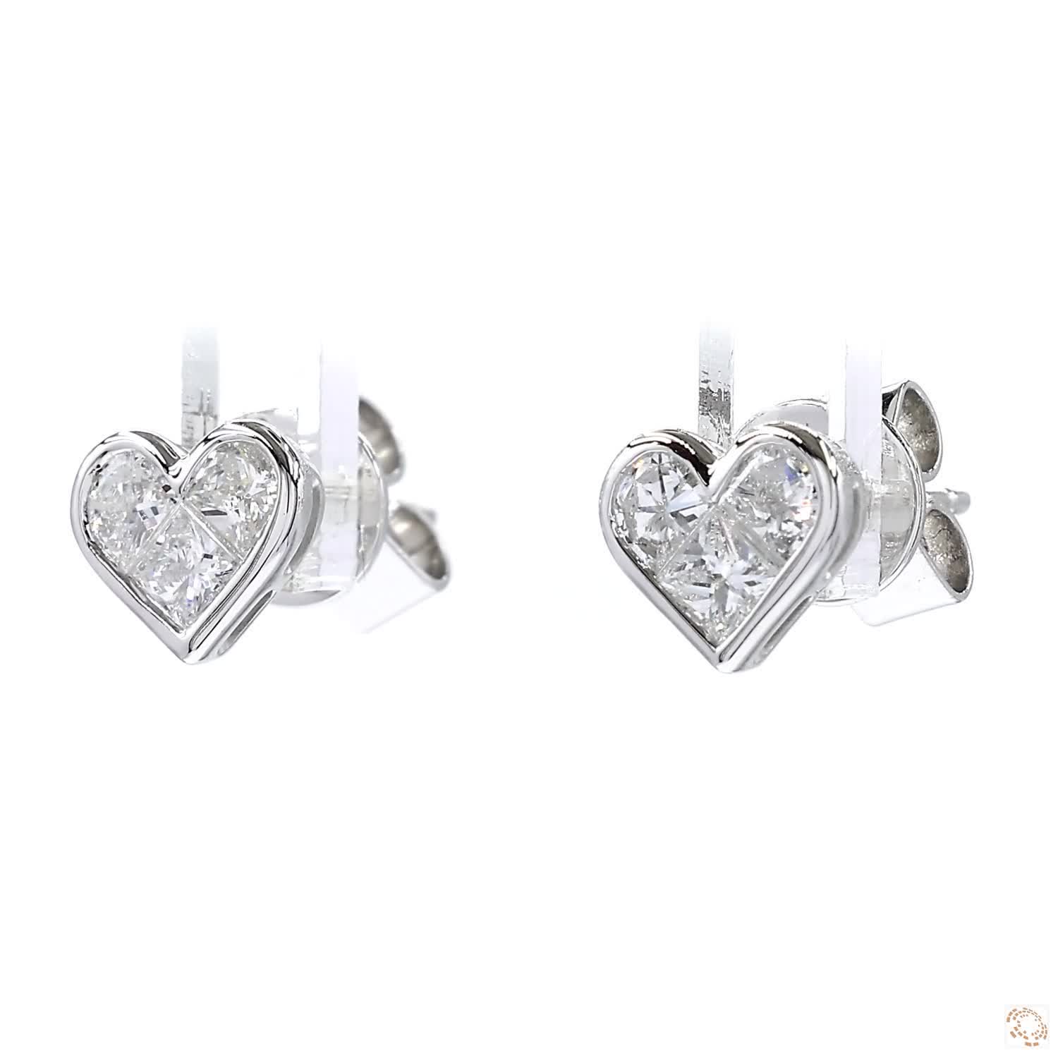 Heart Diamond Stud Earring (0.31 ct. tw.)