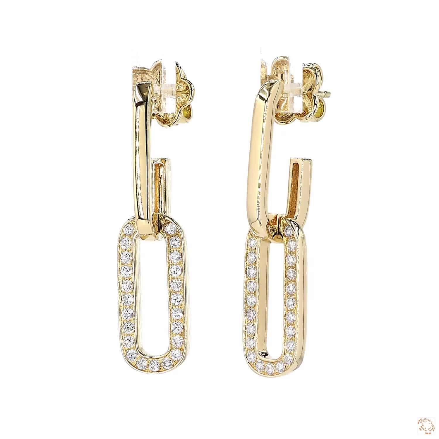 Diamond Chain Dangling Earrings (0.45 ct. tw.)
