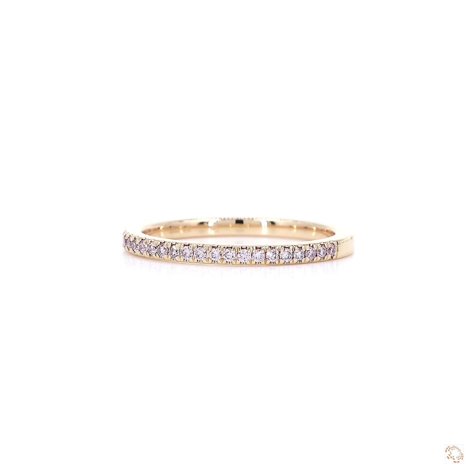 Argyle Pink Diamond Half Eternity Ring