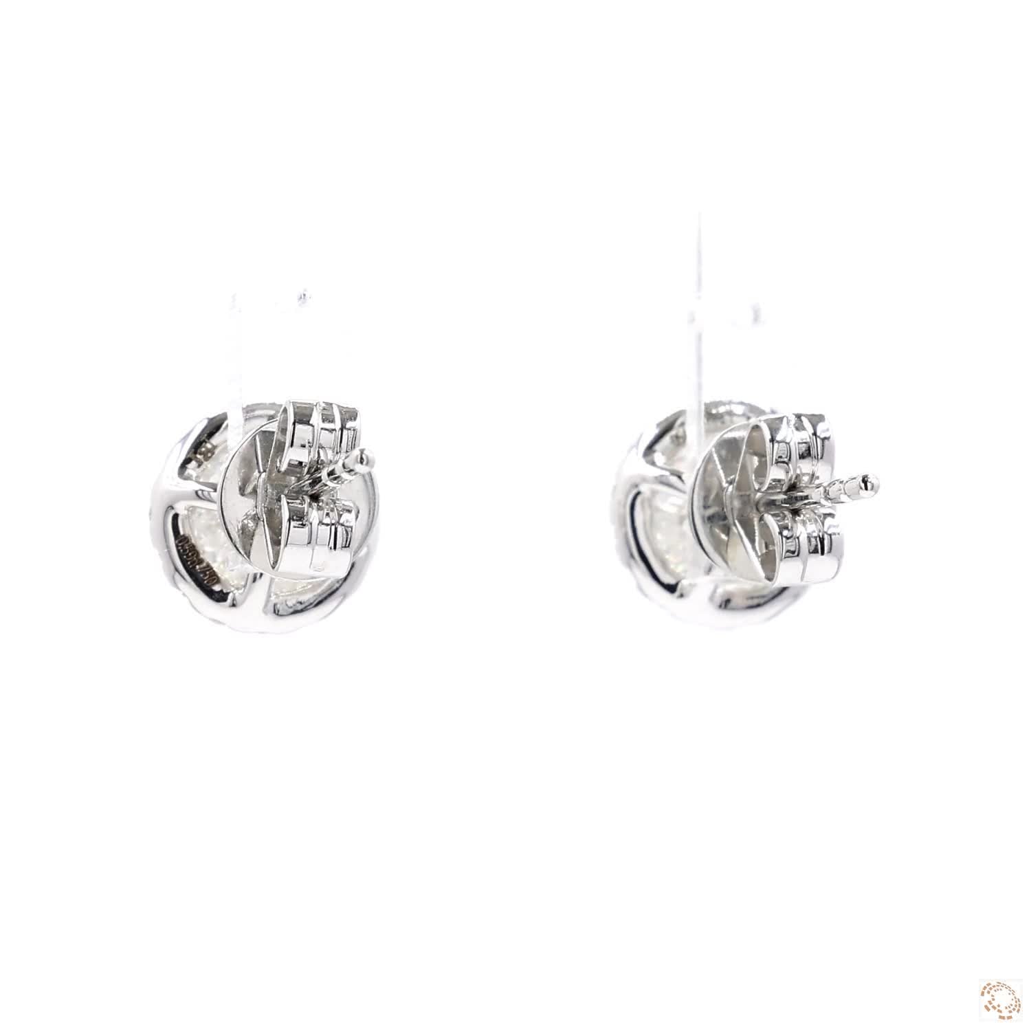 Diamond Stud Earrings with Halo (0.46 ct. per diamond)