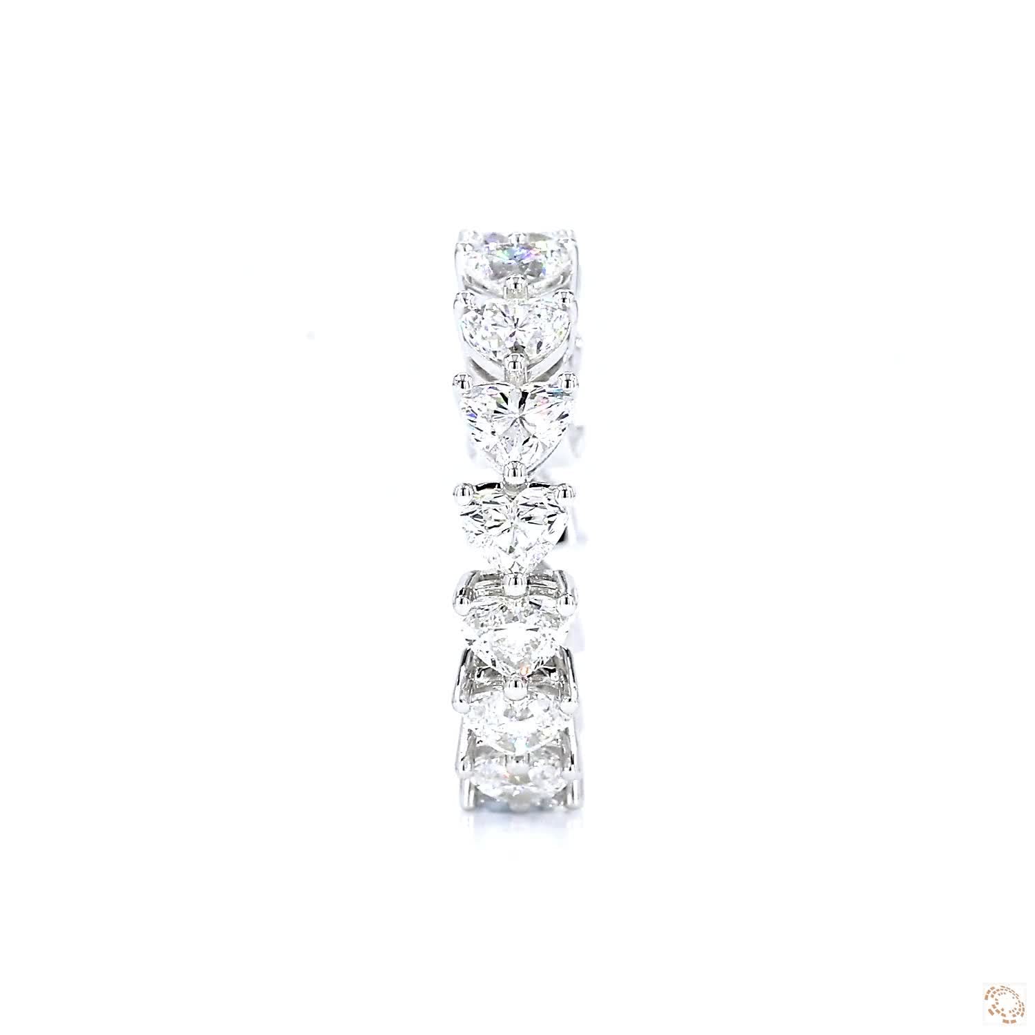 Heart Diamond Eternity Ring (0.25ct per diamond)