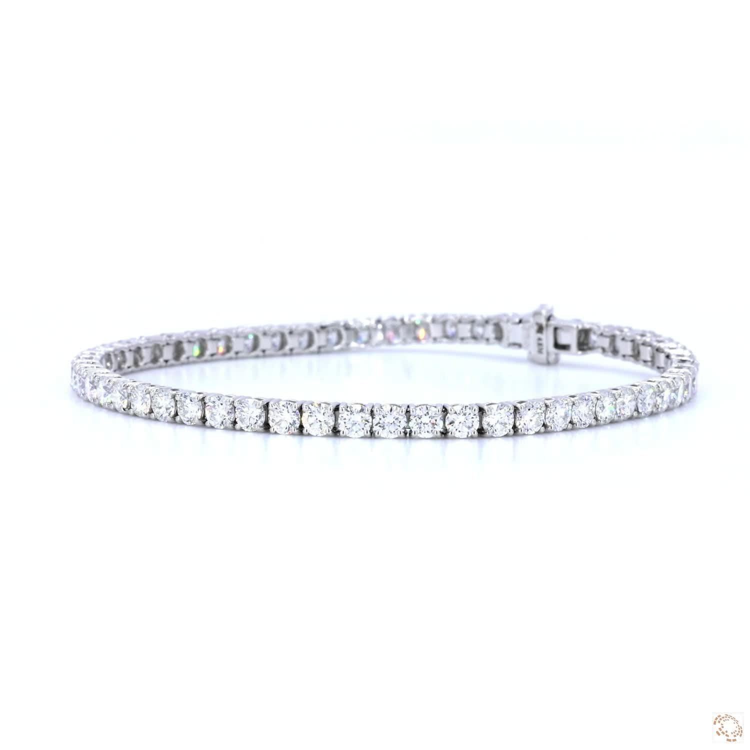 4-Prong Classic Diamond Tennis Bracelet (0.08 ct per diamond)