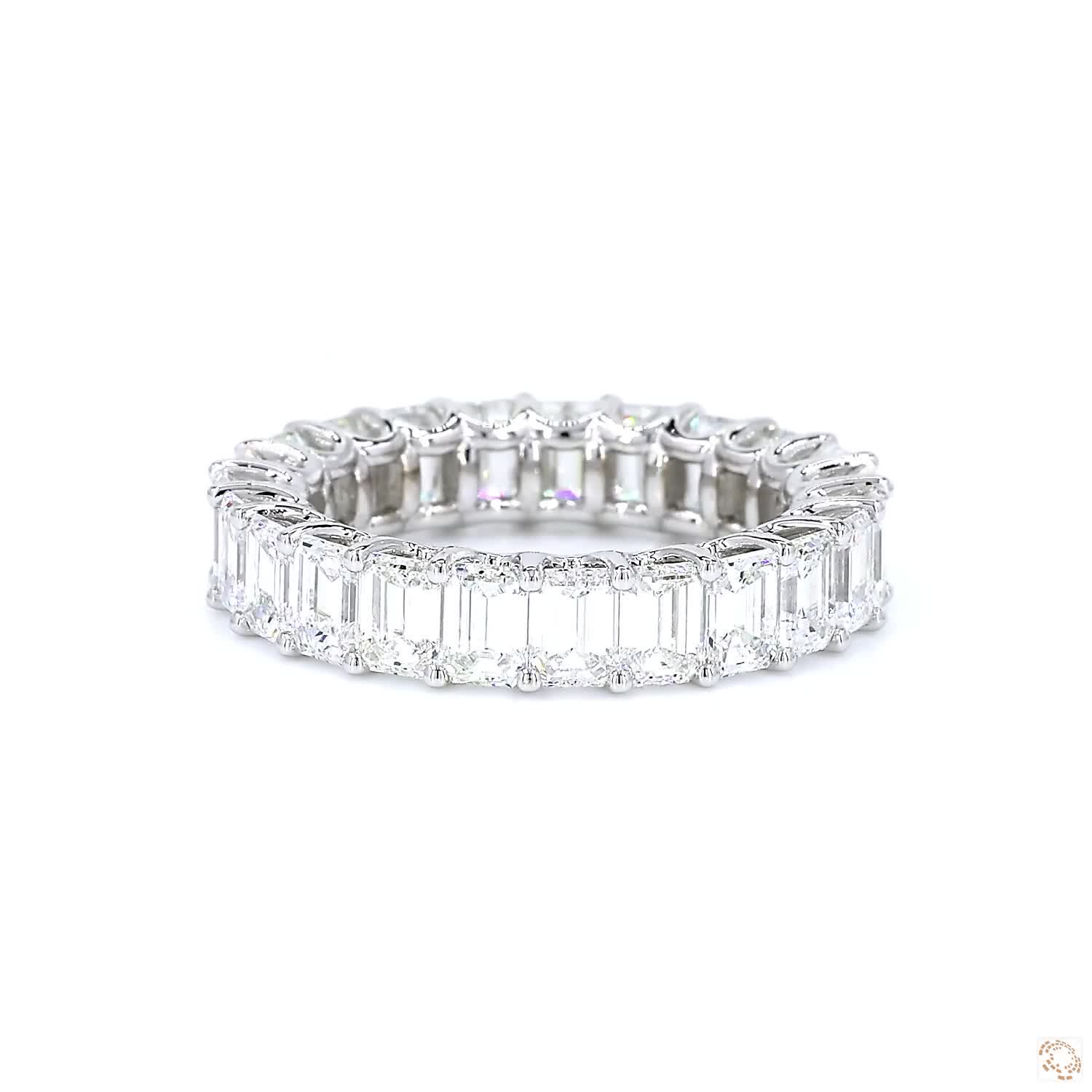 Emerald Diamond Eternity Ring (0.2ct per diamond)