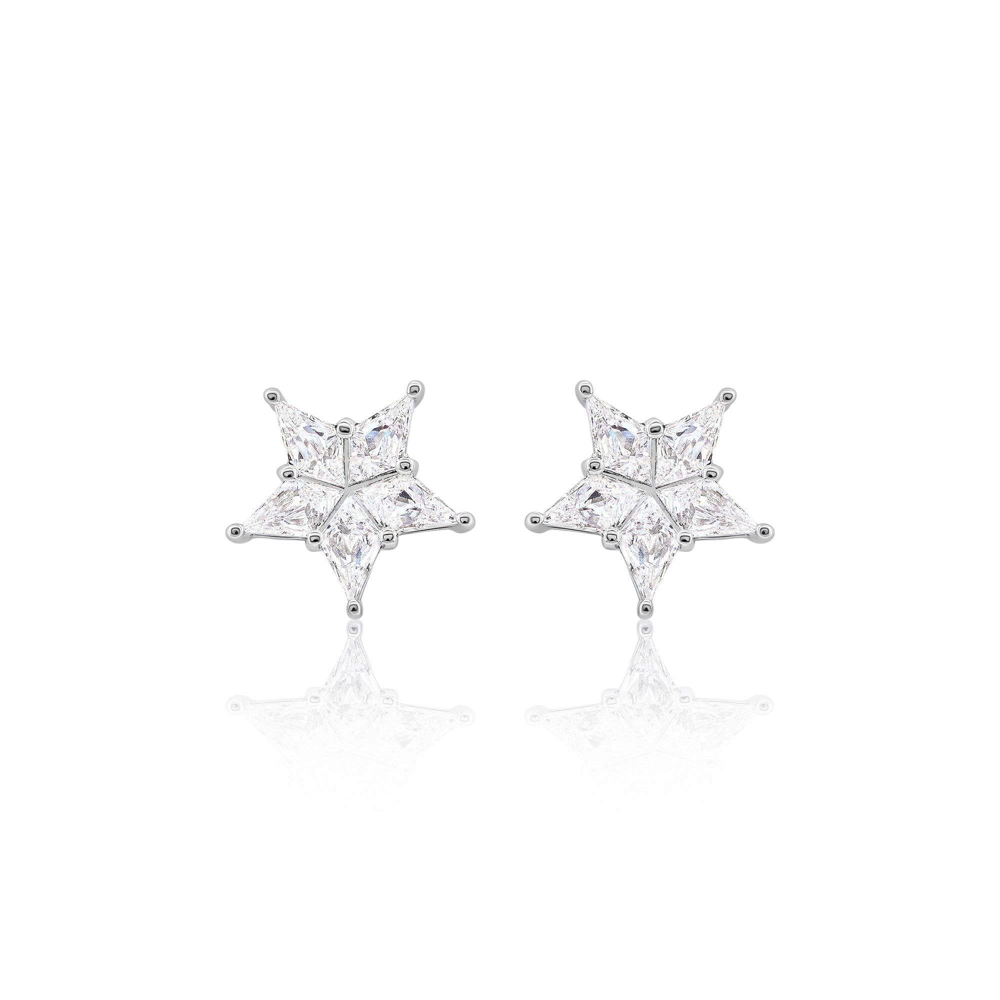 Star Diamond Stud Earrings (0.72 ct. tw.)