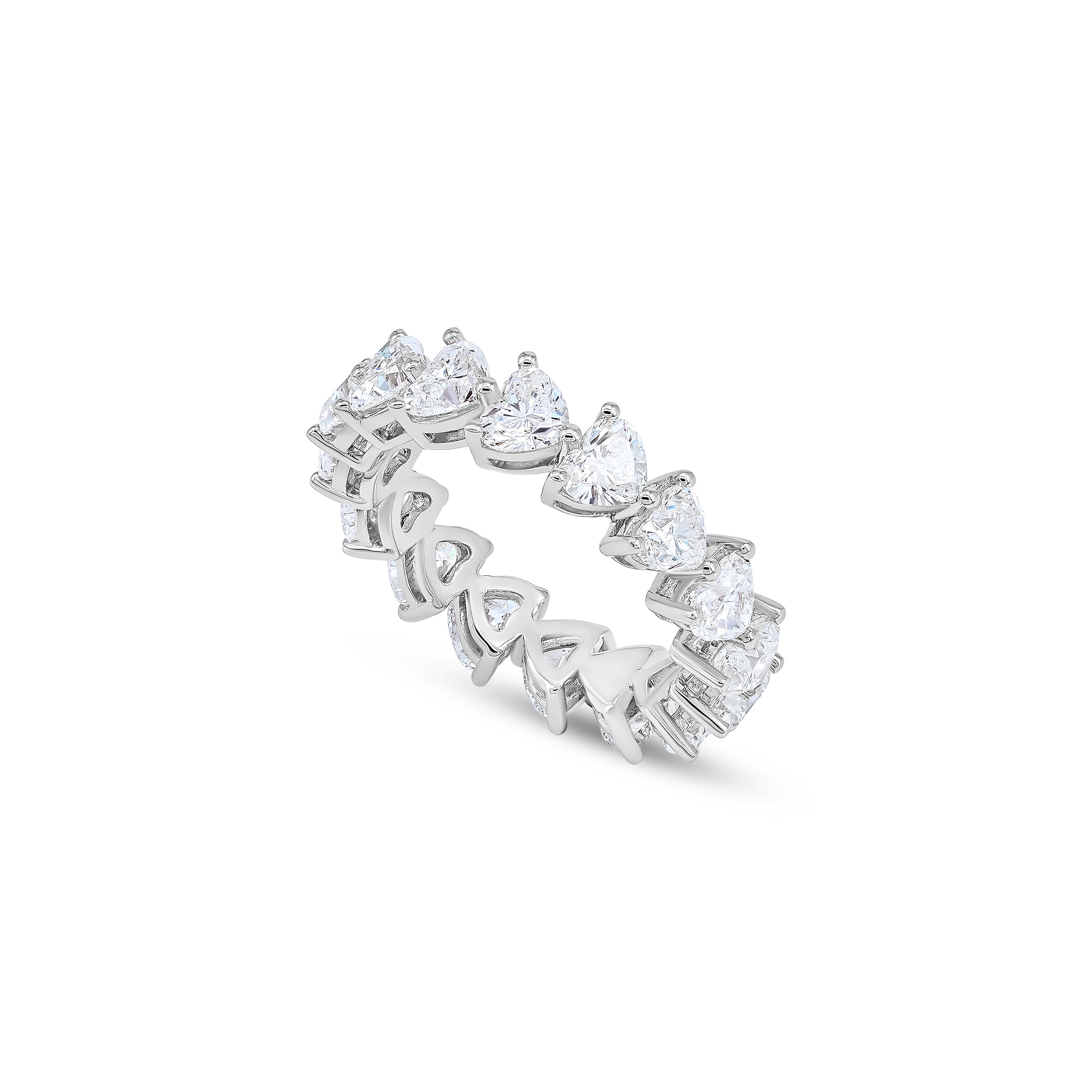 Heart Diamond Eternity Ring (0.25ct per diamond)