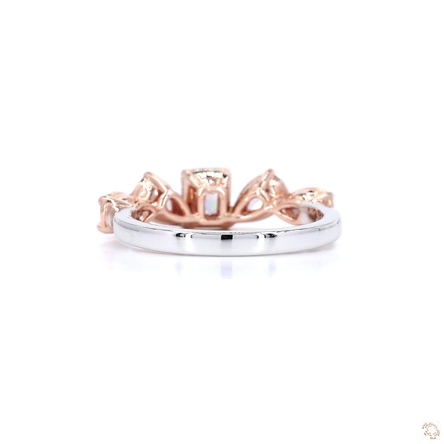 Radiant & Pears Pink Diamond Ring