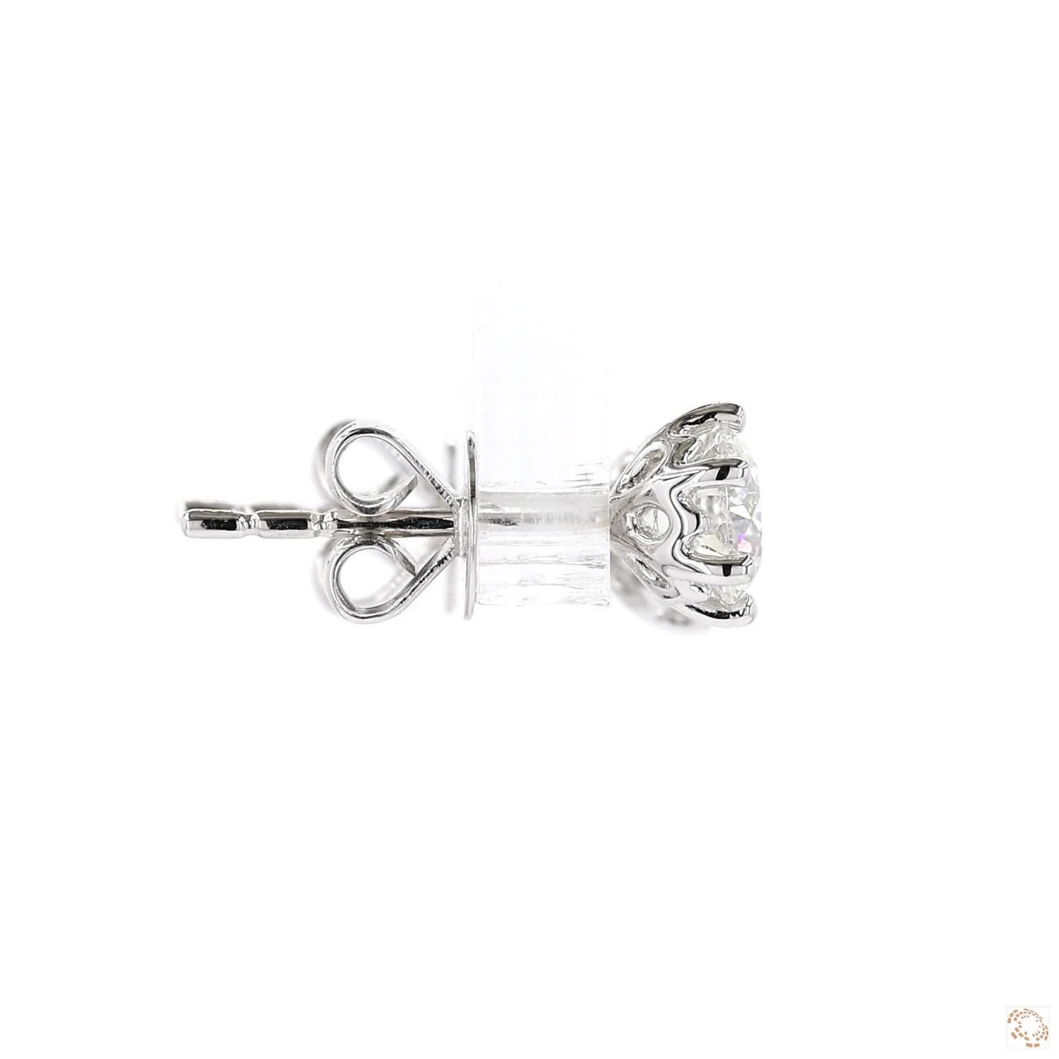6-Prong Diamond Stud Earrings (0.59 ct. per diamond)