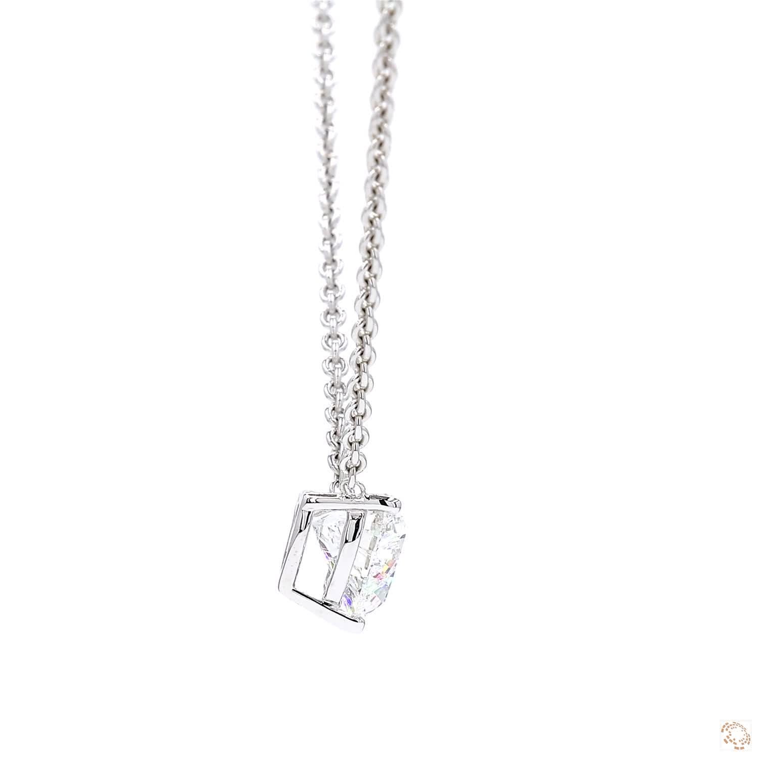 Solitaire Heart Diamond Pendant (2.02 ct)