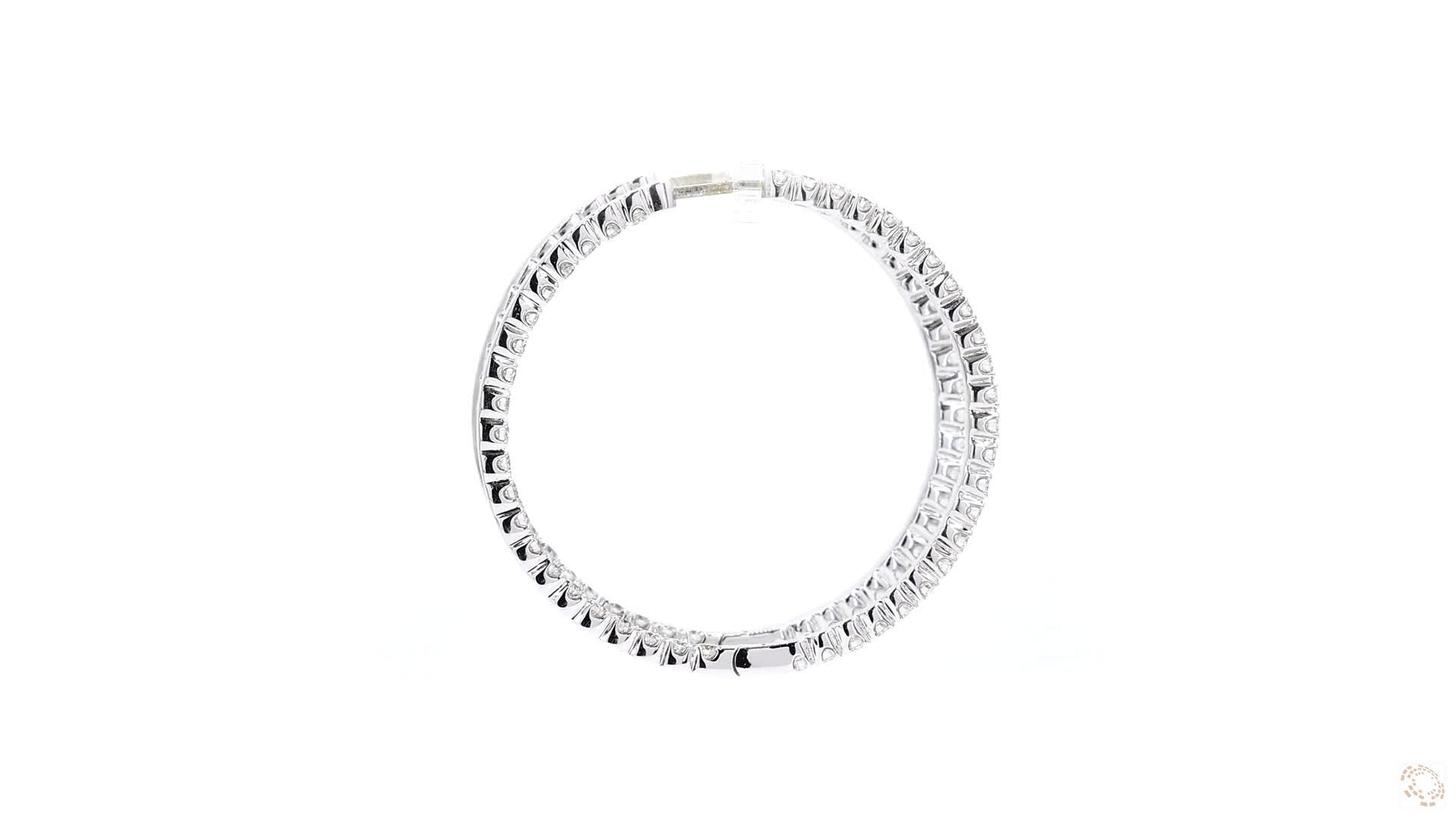Round Brilliant Diamond Hoop Earrings (2.67 ct. tw.)