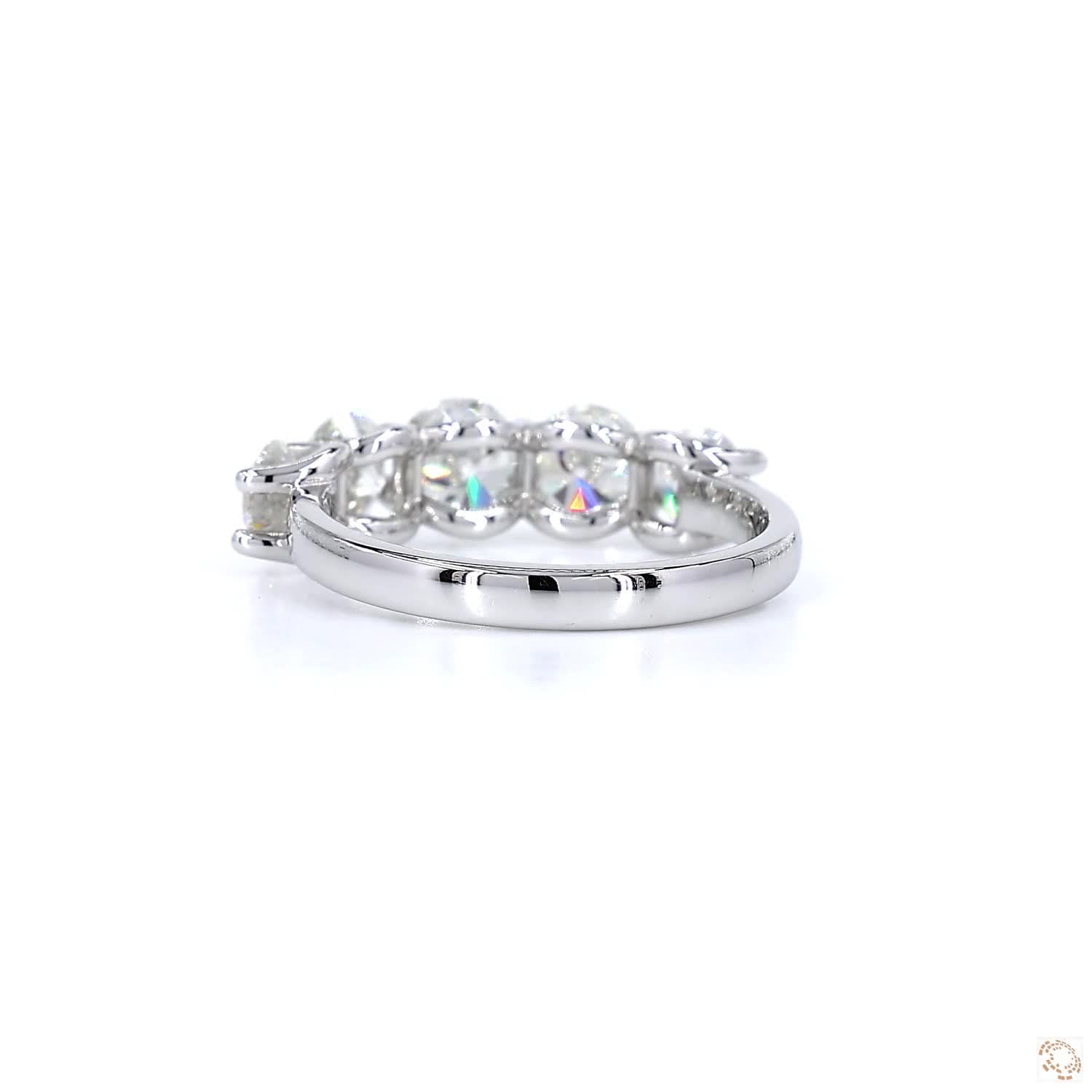 Round Diamond Half Eternity Ring (0.3 to 0.5ct per diamond)