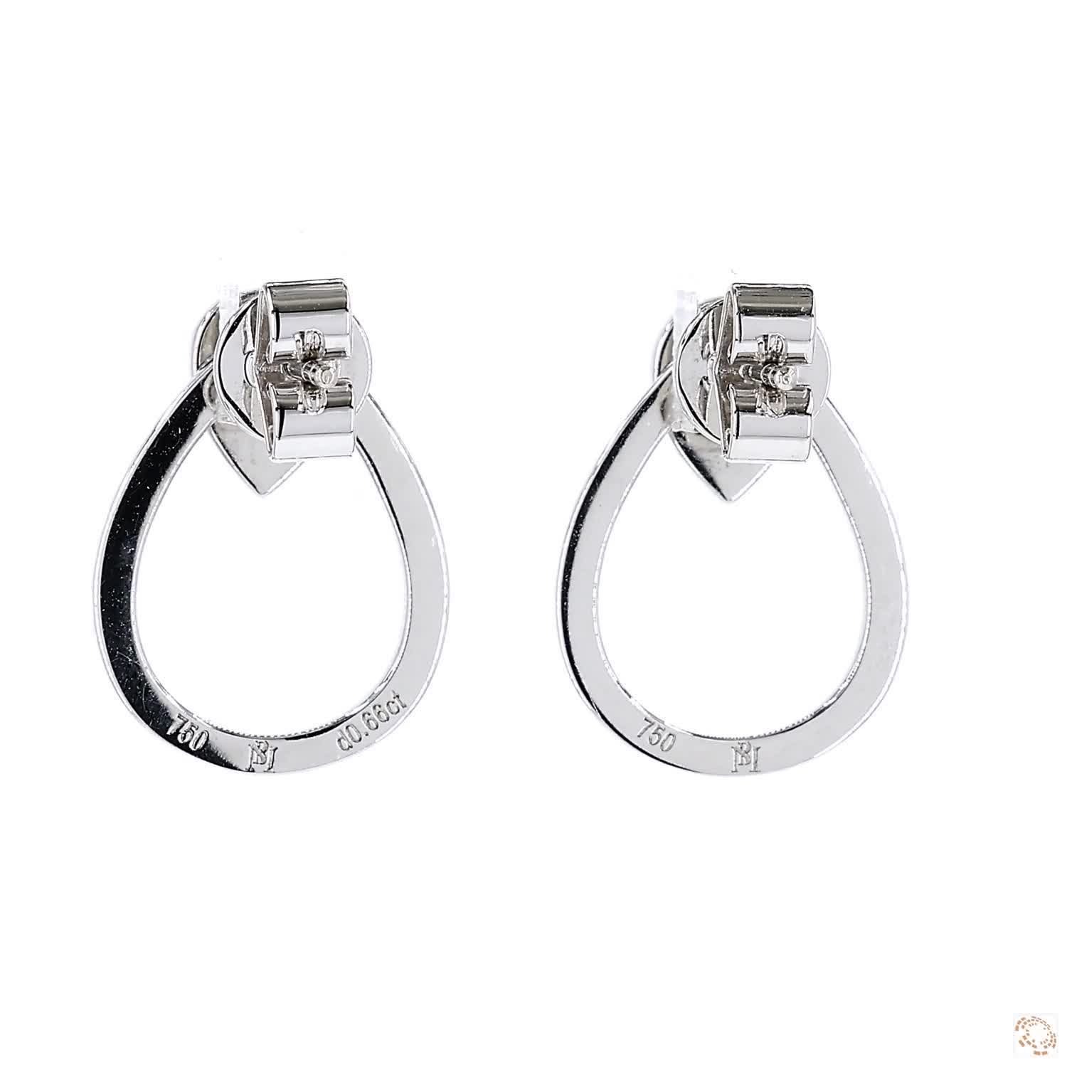 Pear Diamond Stud Earrings with Jacket