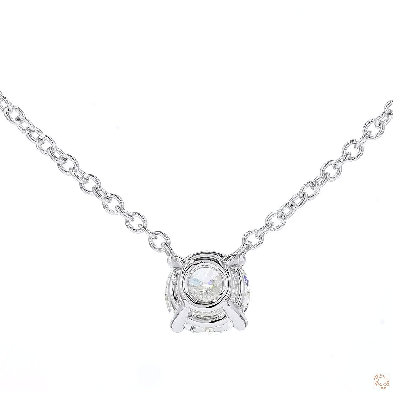 Solitaire Round Diamond Pendant (1.01 ct)