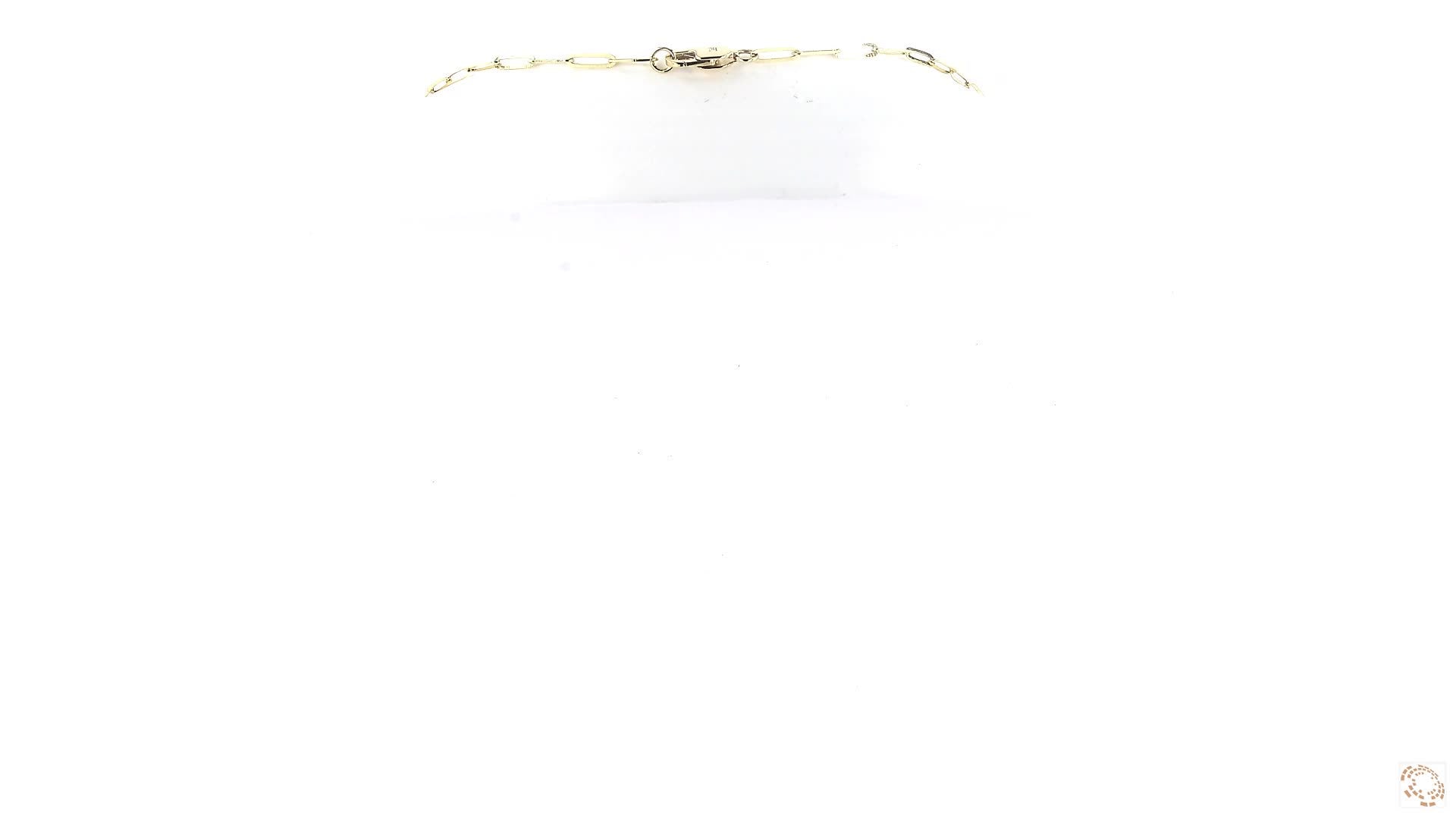 Halfway Diamond Tennis with Paperclip Chain