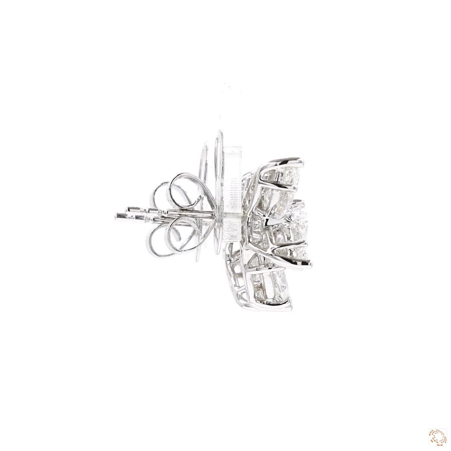 Diamond Cluster Stud Earrings (4.66 ct. tw.)